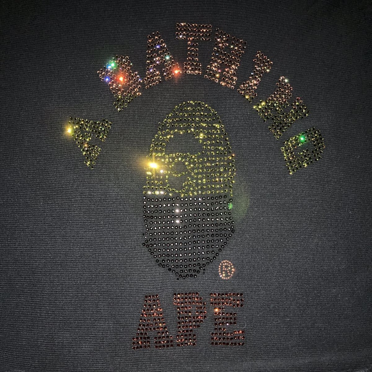 Bape × Swarovski BAPE Swarovski gradation college logo pullover hoodie ape Size US M / EU 48-50 / 2 - 3 Thumbnail