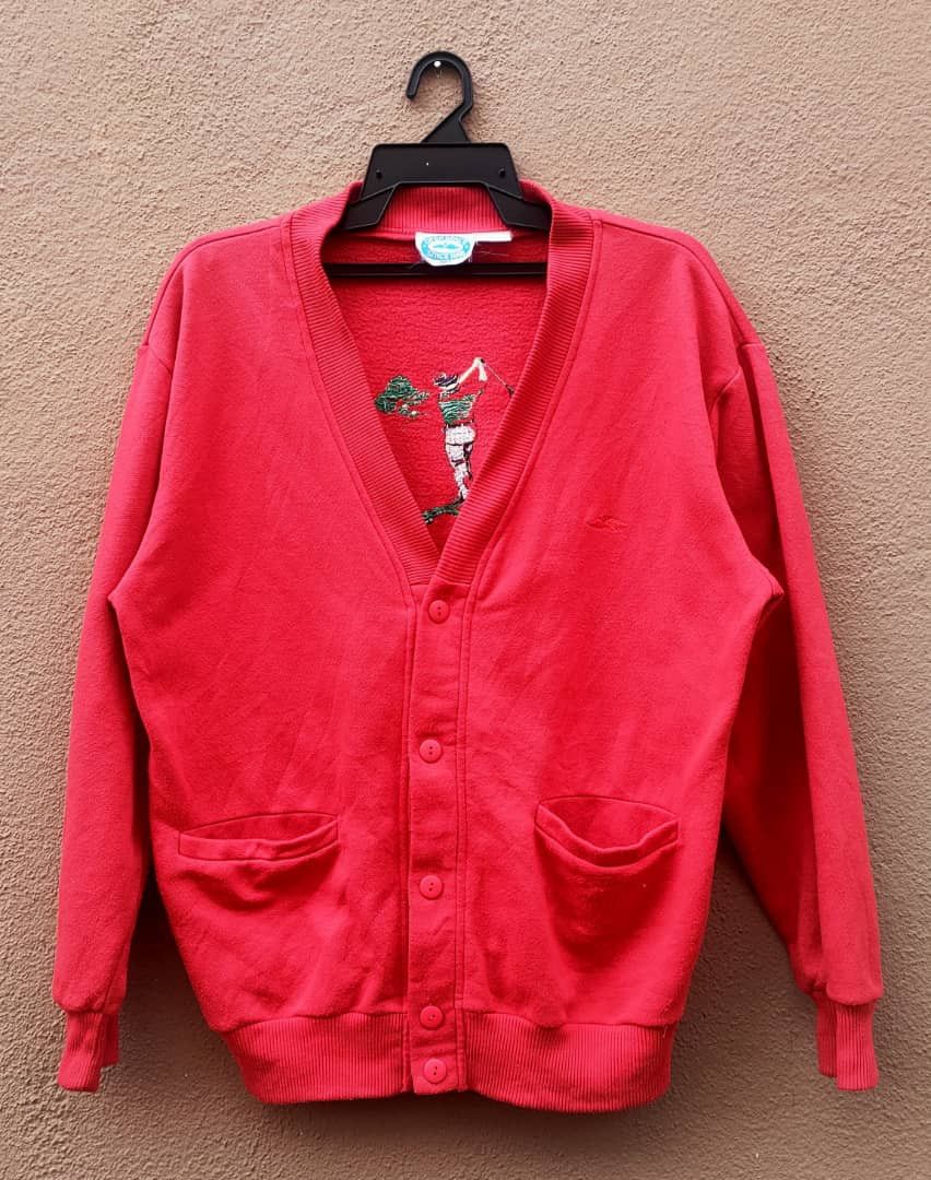 Callaway Golf Vintage Embroidered Cardigan Size US L / EU 52-54 / 3 - 2 Thumbnail