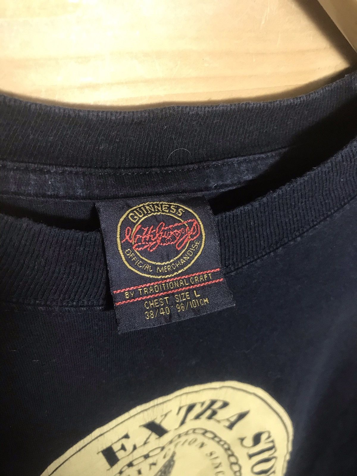 Vintage Vintage Guinness big logo t-shirt Size US L / EU 52-54 / 3 - 8 Thumbnail