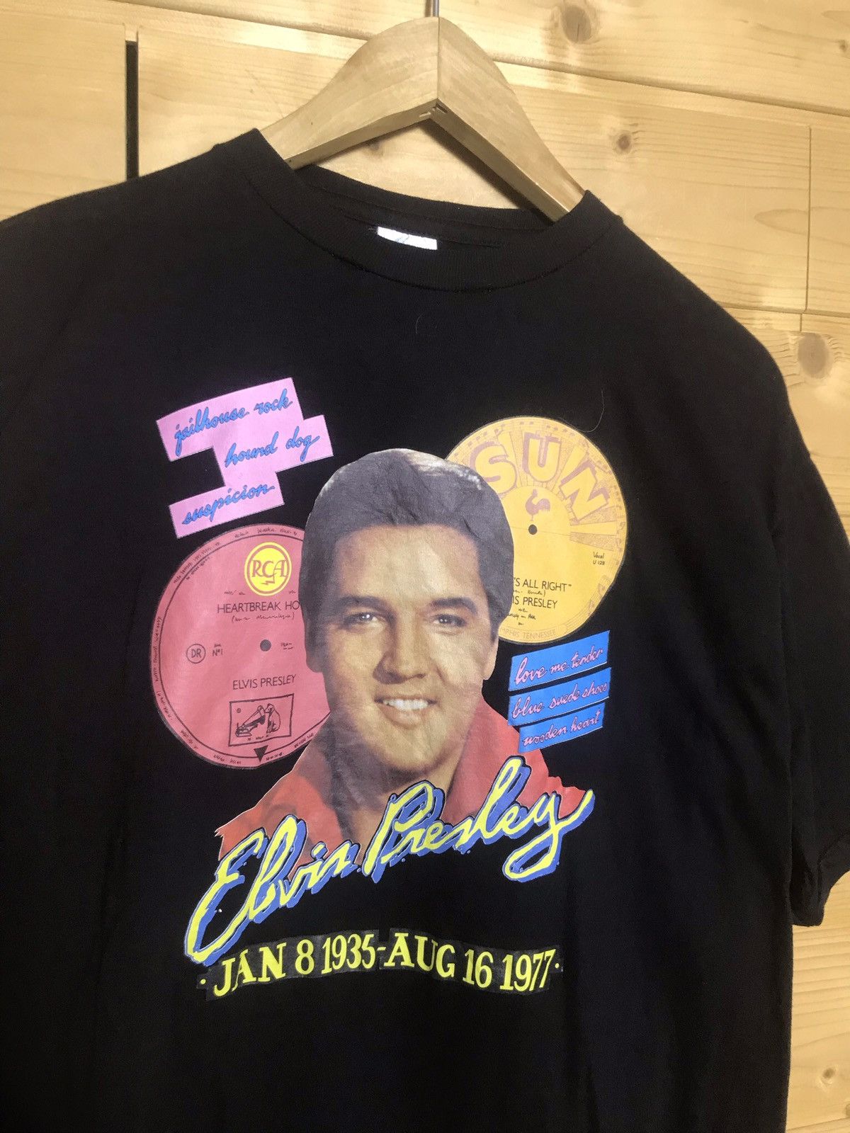 Band Tees Vintage Elvis Presley single stitch t-shirt Size US L / EU 52-54 / 3 - 1 Thumbnail