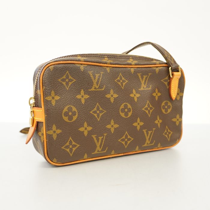 LOUIS VUITTONAuth Monogram Pochette Marly Bandouliere M51828