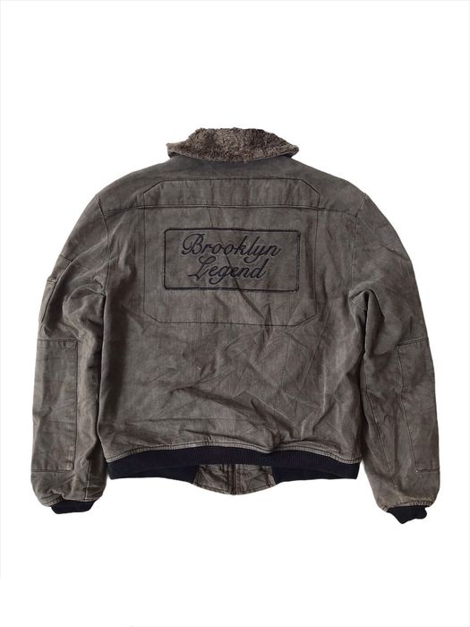 Vintage Vintage Dkny Brooklyn Legend Ma-1 Jacket | Grailed