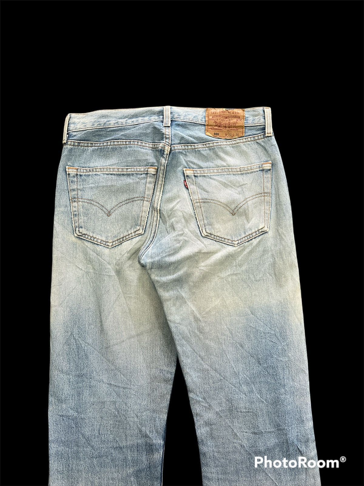 Levi's × Vintage Vintage Levis 501 Washers Thrashed Grunge Denim Pants Size US 31 - 6 Thumbnail