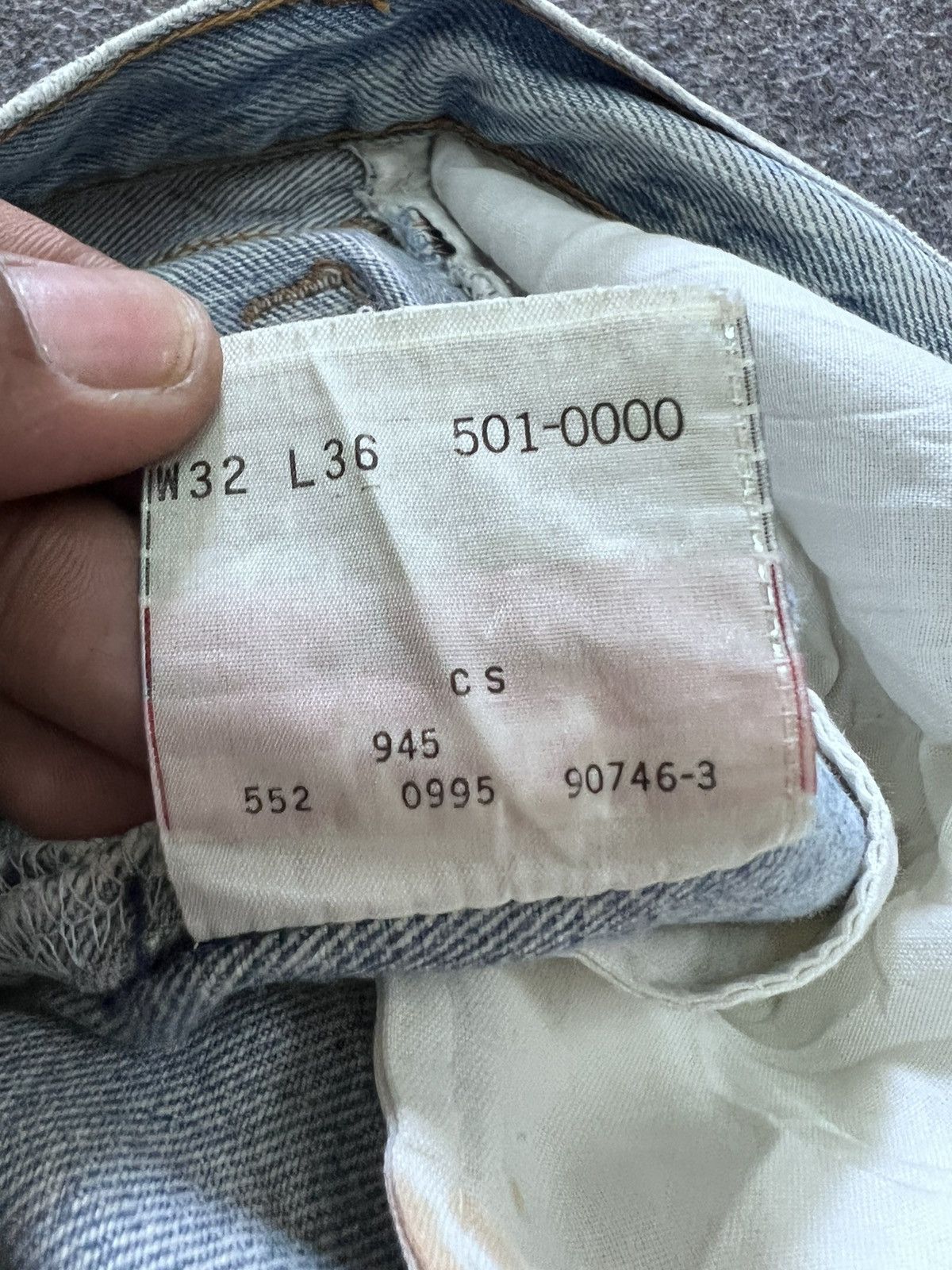 Levi's × Vintage Vintage Levis 501 Washers Thrashed Grunge Denim Pants Size US 31 - 10 Thumbnail