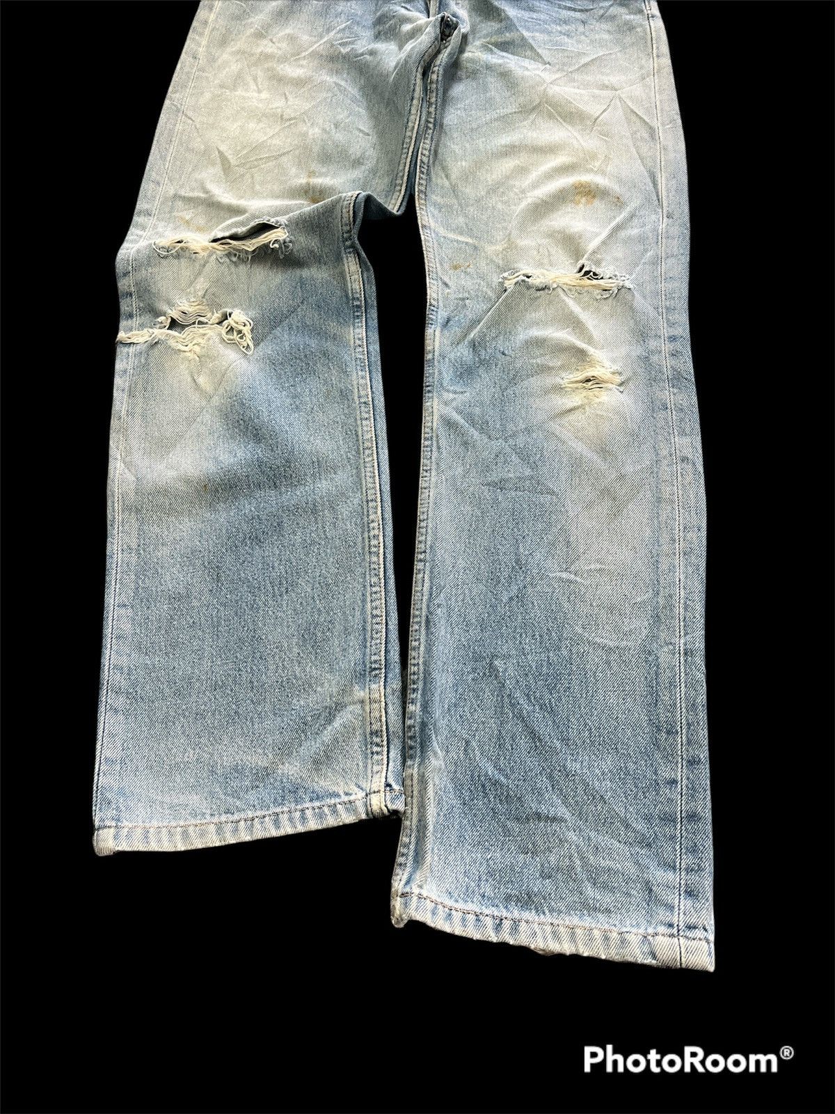 Levi's × Vintage Vintage Levis 501 Washers Thrashed Grunge Denim Pants Size US 31 - 8 Thumbnail