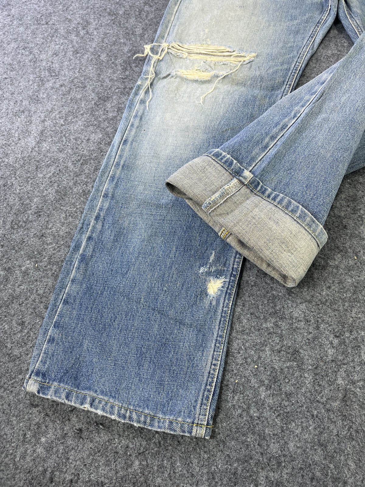Lee Lee Rider Distressed Jeans J797 Size US 32 / EU 48 - 11 Thumbnail
