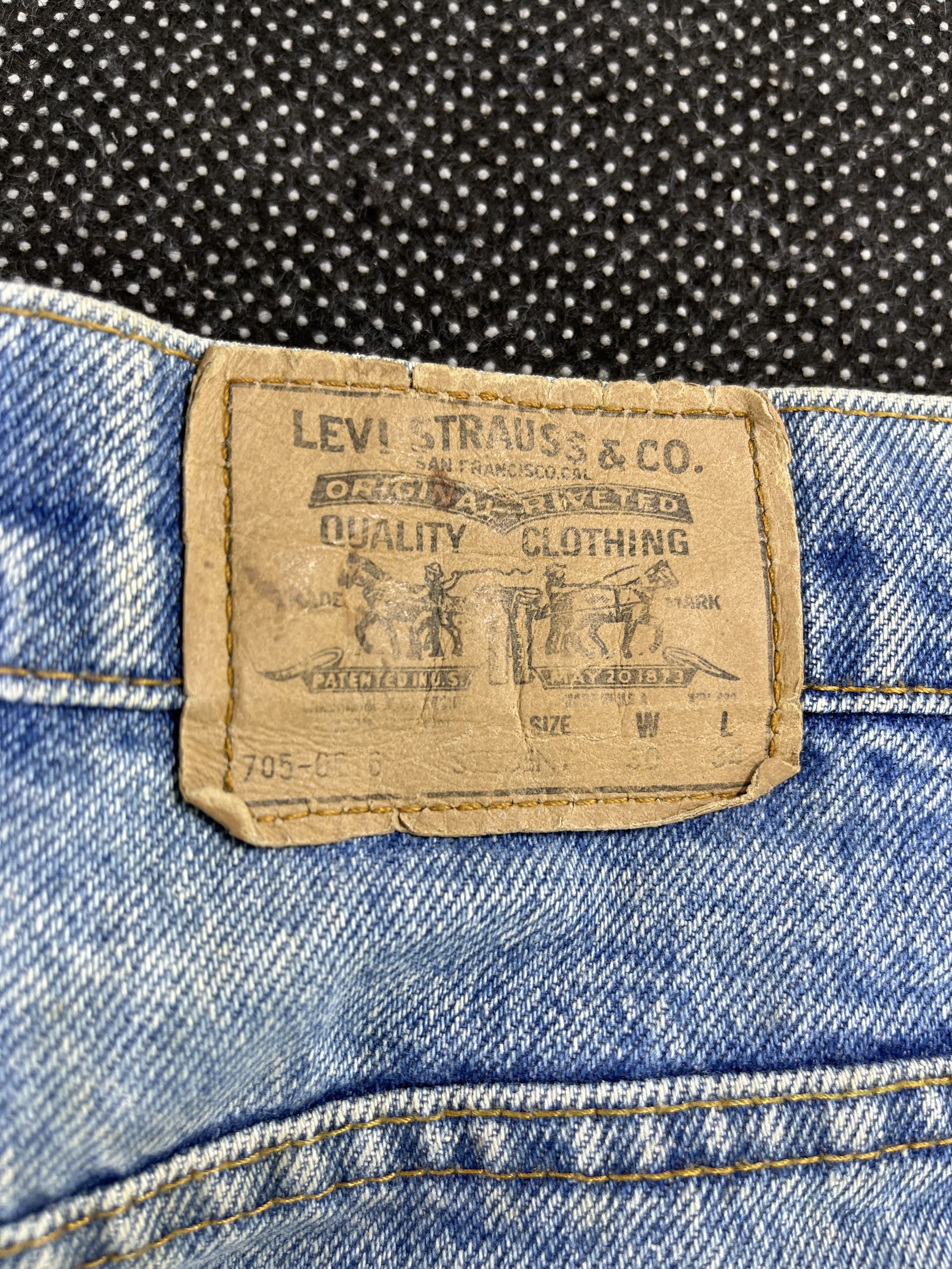 Levi's × Vintage 80s Vintage Levis 705 Slim Fit Jeans - J108 Size US 30 / EU 46 - 11 Thumbnail