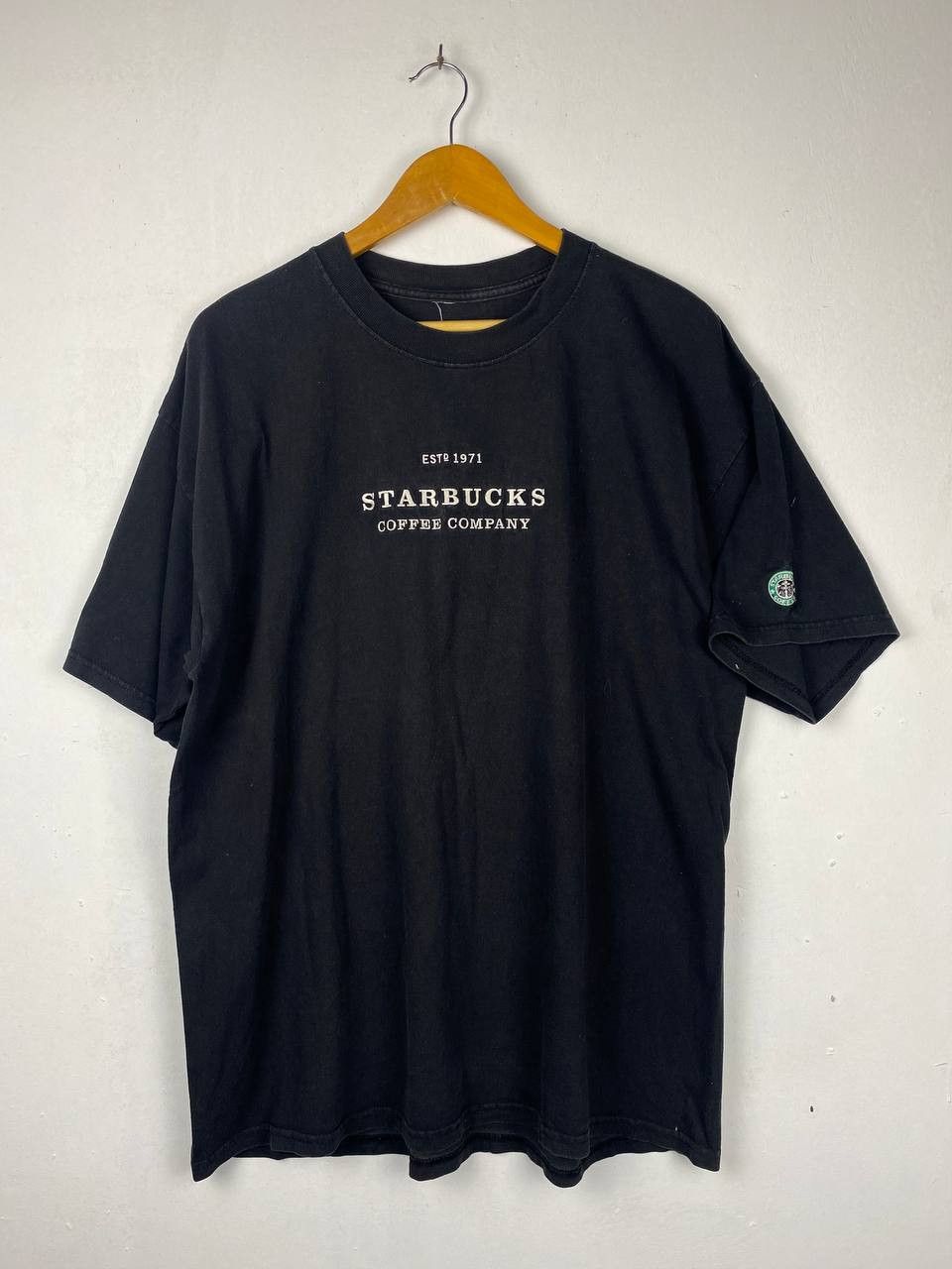 Vintage Vintage 90s Starbucks Coffee Company T-Shirt Embroided Logo Size US XL / EU 56 / 4 - 1 Thumbnail