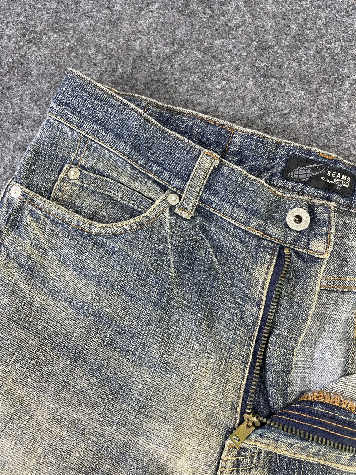 Beams Plus Beams Plus Distressed Jeans Rusty Denim - J791 Size US 34 / EU 50 - 5 Thumbnail