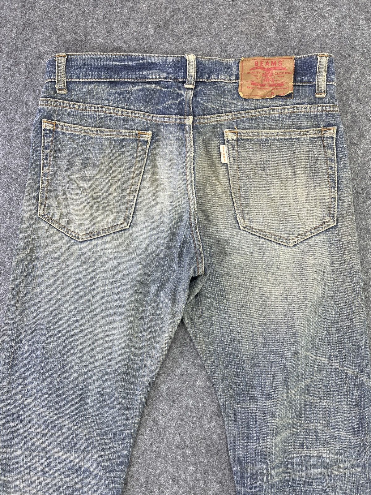 Beams Plus Beams Plus Distressed Jeans Rusty Denim - J791 Size US 34 / EU 50 - 4 Thumbnail