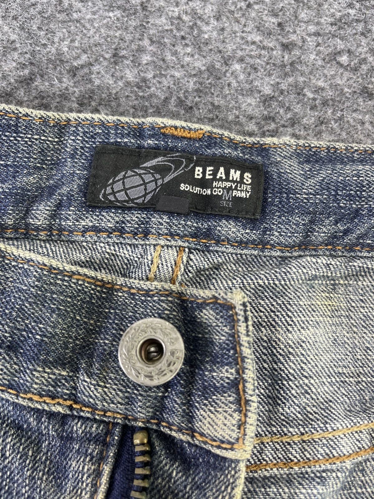 Beams Plus Beams Plus Distressed Jeans Rusty Denim - J791 Size US 34 / EU 50 - 6 Thumbnail