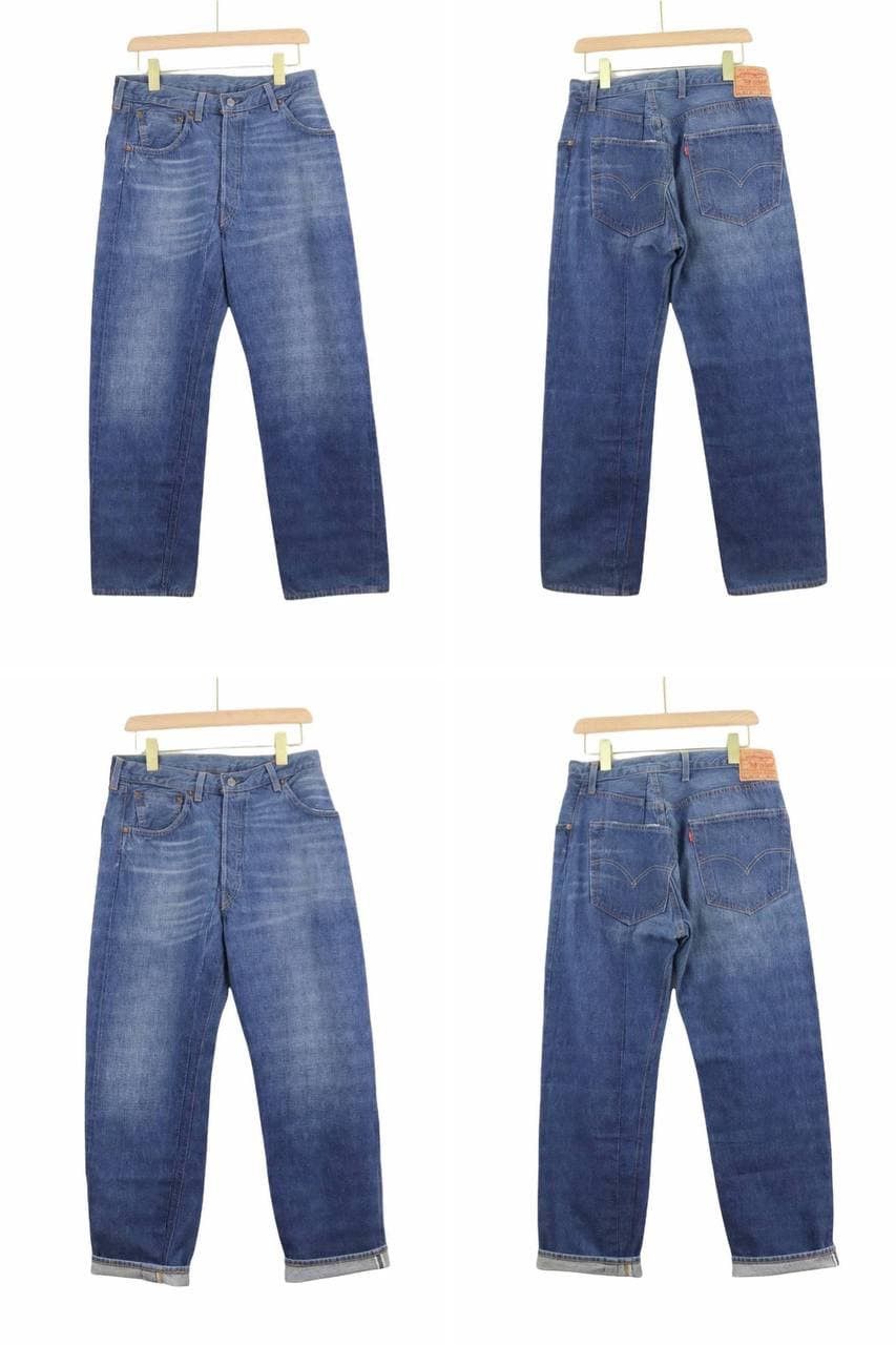 Levi's Vintage Clothing LVC 501XX 1955 50s Model Selvedge Big E Loose Straight Jean Size US 30 / EU 46 - 5 Thumbnail