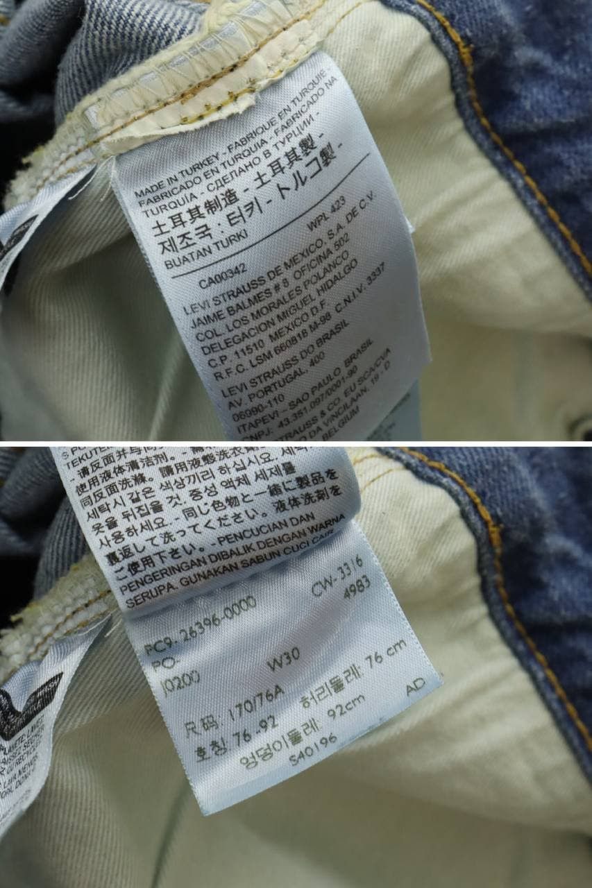 Levi's Vintage Clothing LVC 501XX 1955 50s Model Selvedge Big E Loose Straight Jean Size US 30 / EU 46 - 24 Thumbnail