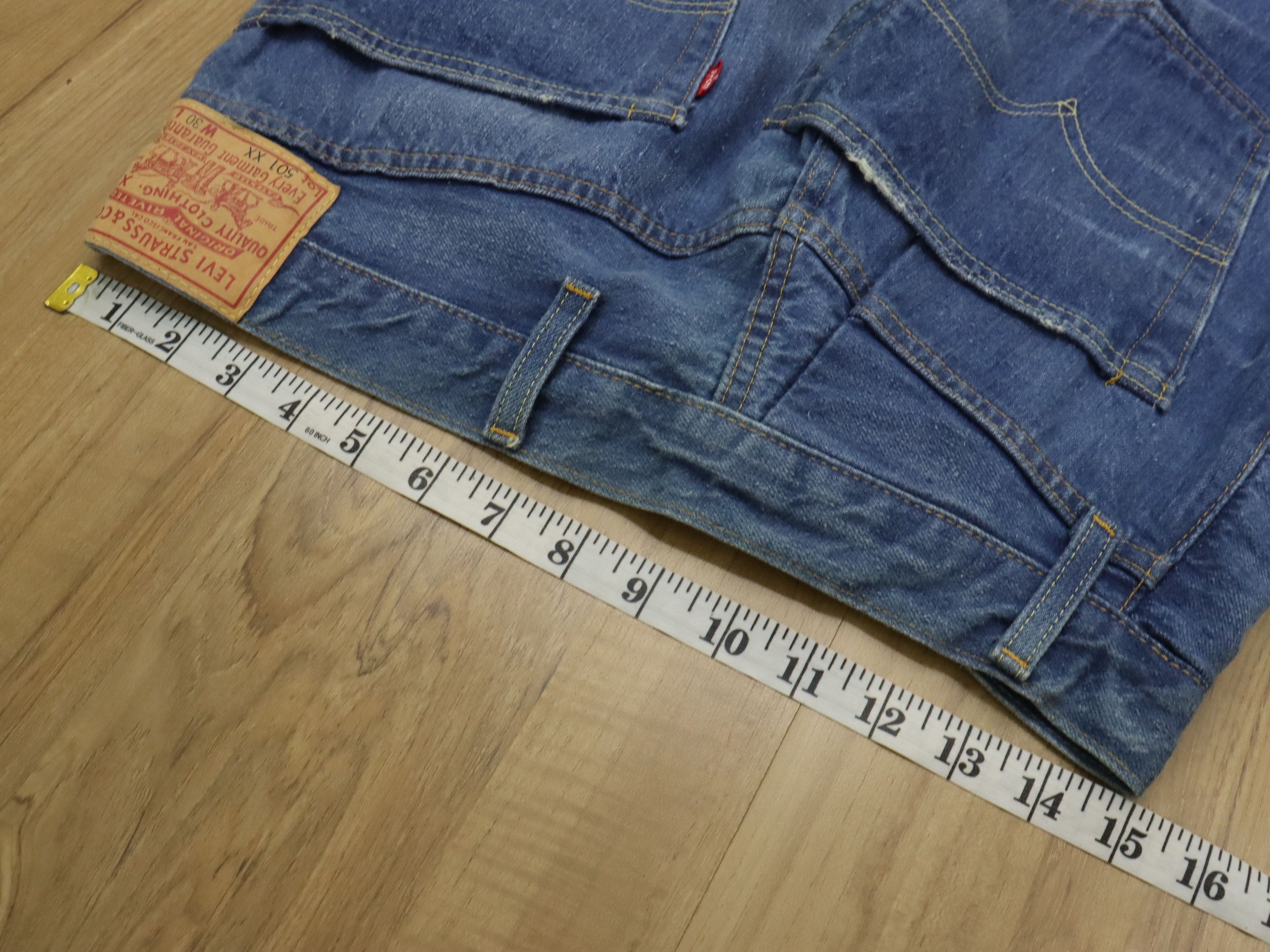 Levi's Vintage Clothing LVC 501XX 1955 50s Model Selvedge Big E Loose Straight Jean Size US 30 / EU 46 - 21 Thumbnail