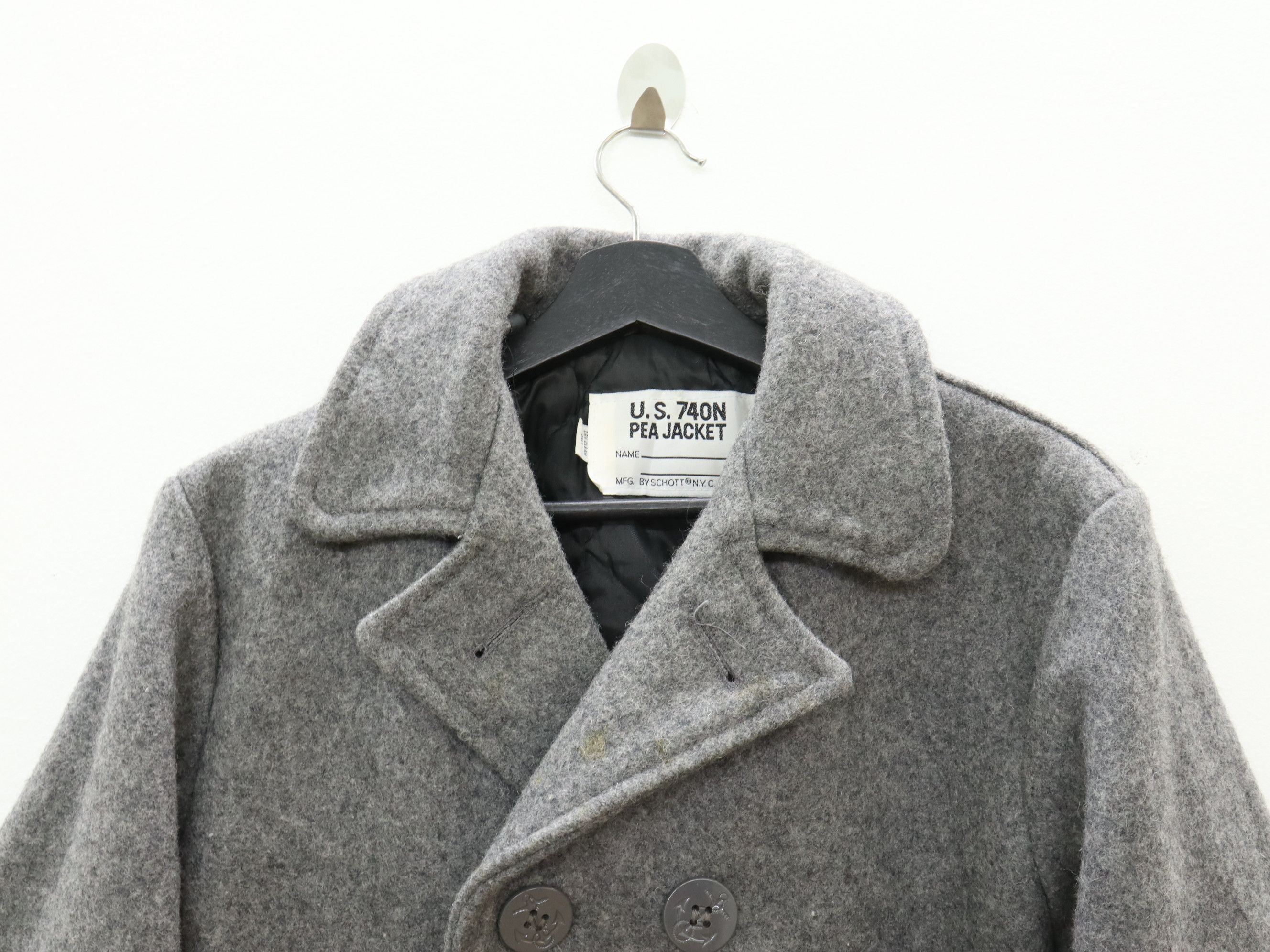 Schott Schott N.Y.C U.S 740N Wool Pea Coat Jacket MADE IN USA Size US M / EU 48-50 / 2 - 4 Thumbnail