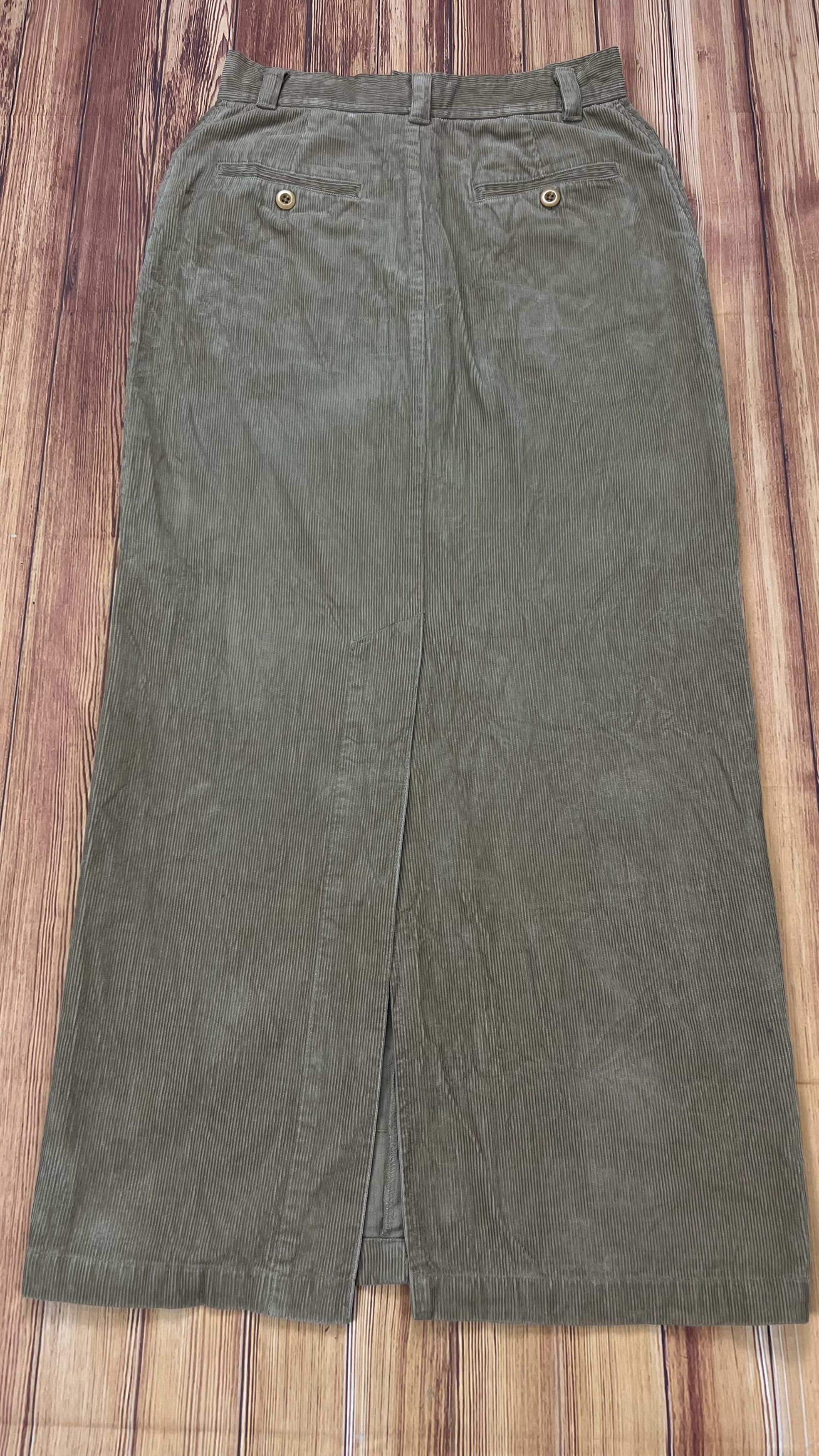 Polo Ralph Lauren × Vintage Women Ralph Lauren Maxi Skirts Corduroy Size 26" / US 2 / IT 38 - 2 Thumbnail