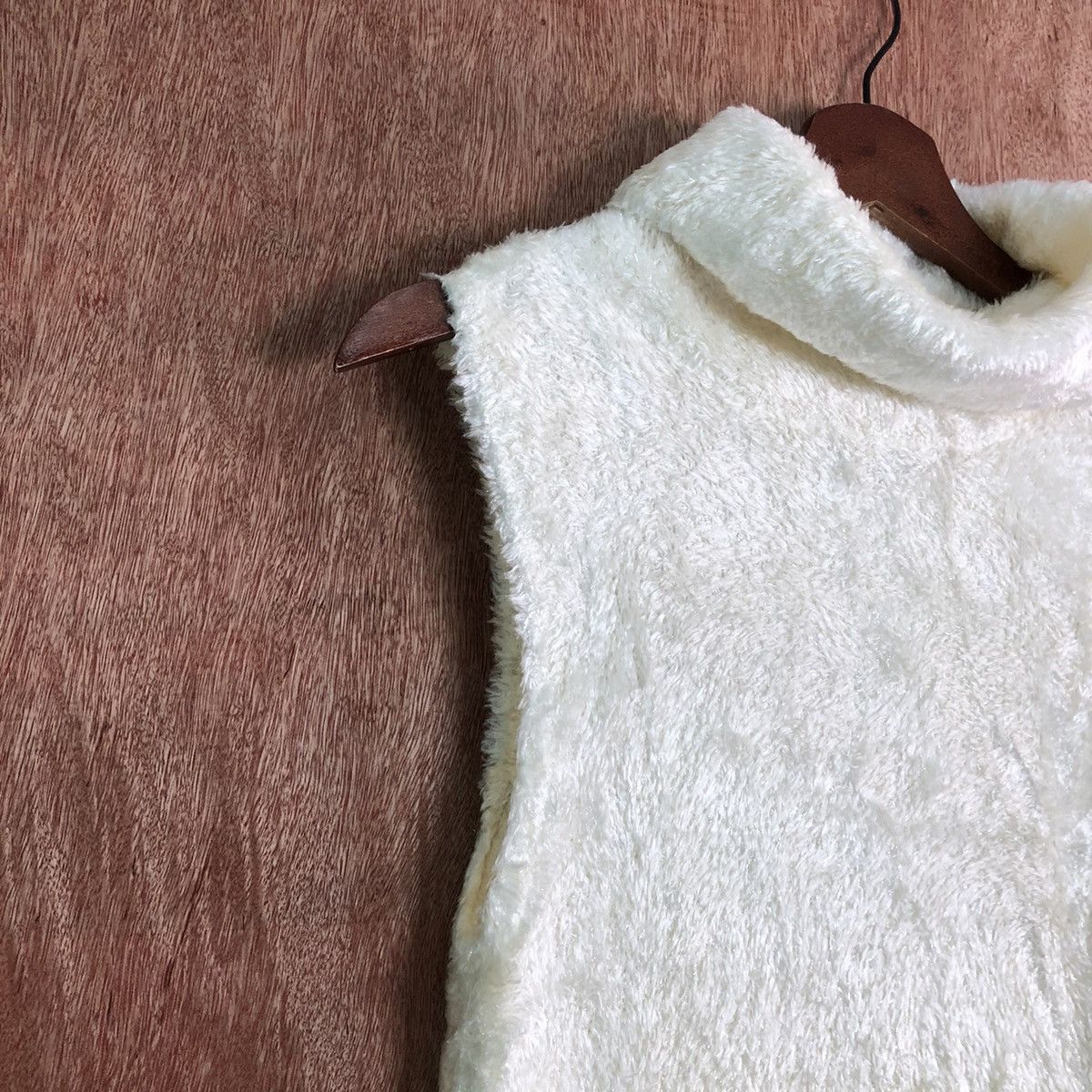 Japanese Brand × Other J-First sleeve less Shag Shaggy Fur Mohair Knitwear #6623 Size L / US 10 / IT 46 - 4 Thumbnail