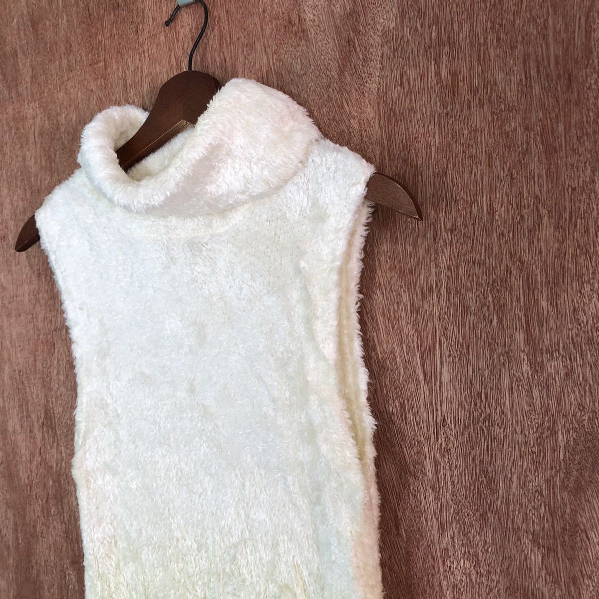 Japanese Brand × Other J-First sleeve less Shag Shaggy Fur Mohair Knitwear #6623 Size L / US 10 / IT 46 - 5 Thumbnail