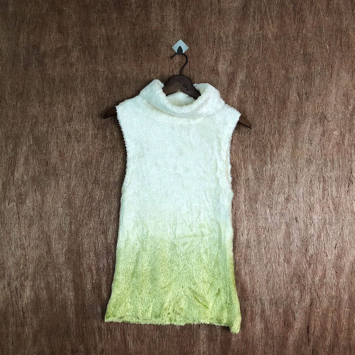 Japanese Brand × Other J-First sleeve less Shag Shaggy Fur Mohair Knitwear #6623 Size L / US 10 / IT 46 - 1 Thumbnail