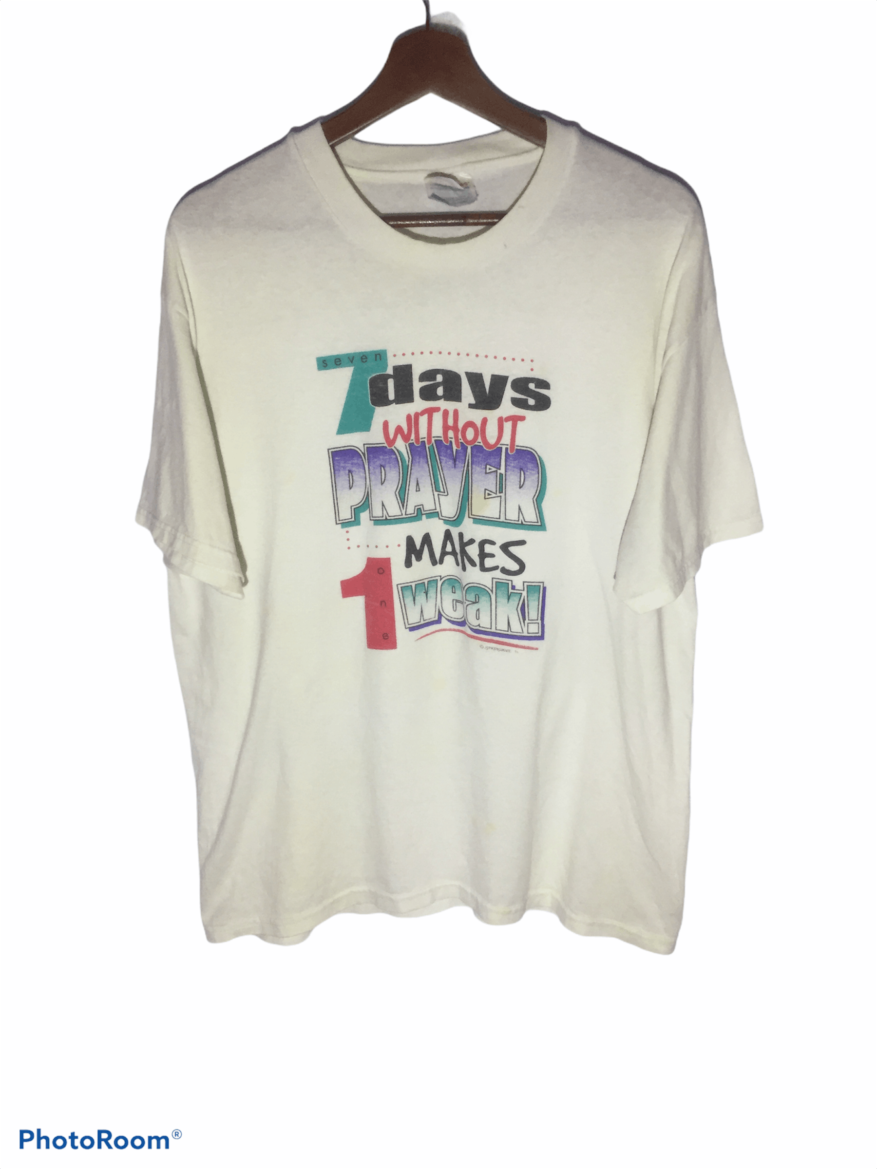 Hanes Vintage 7 Day Without Prayer Hanes Tee Size US L / EU 52-54 / 3 - 1 Thumbnail