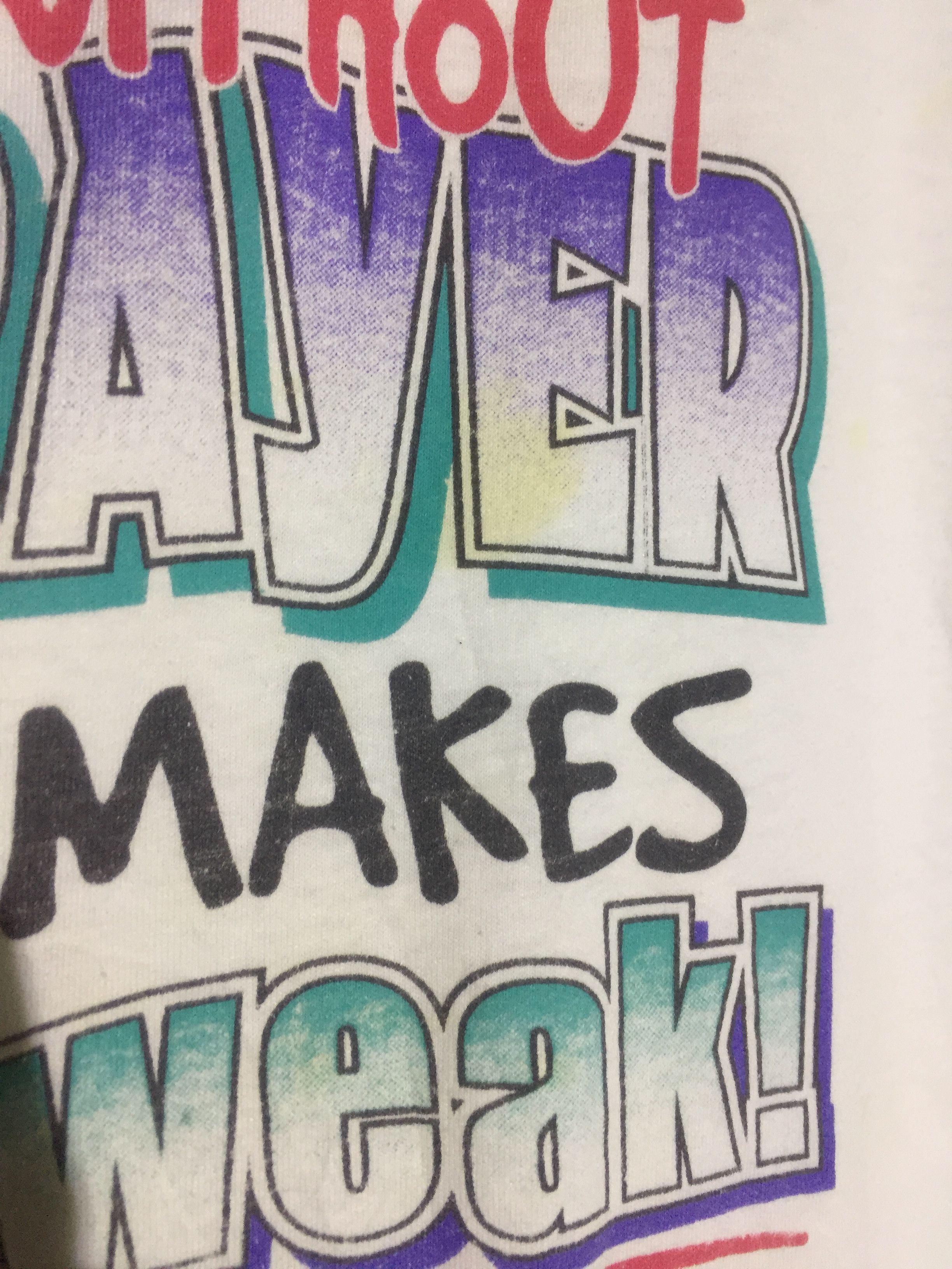 Hanes Vintage 7 Day Without Prayer Hanes Tee Size US L / EU 52-54 / 3 - 7 Thumbnail