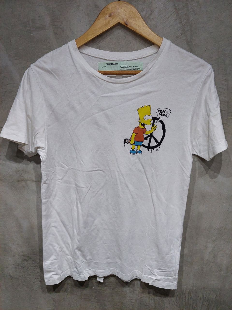 Off White Off White Bart Simpson Peace Arrows Tee Grailed