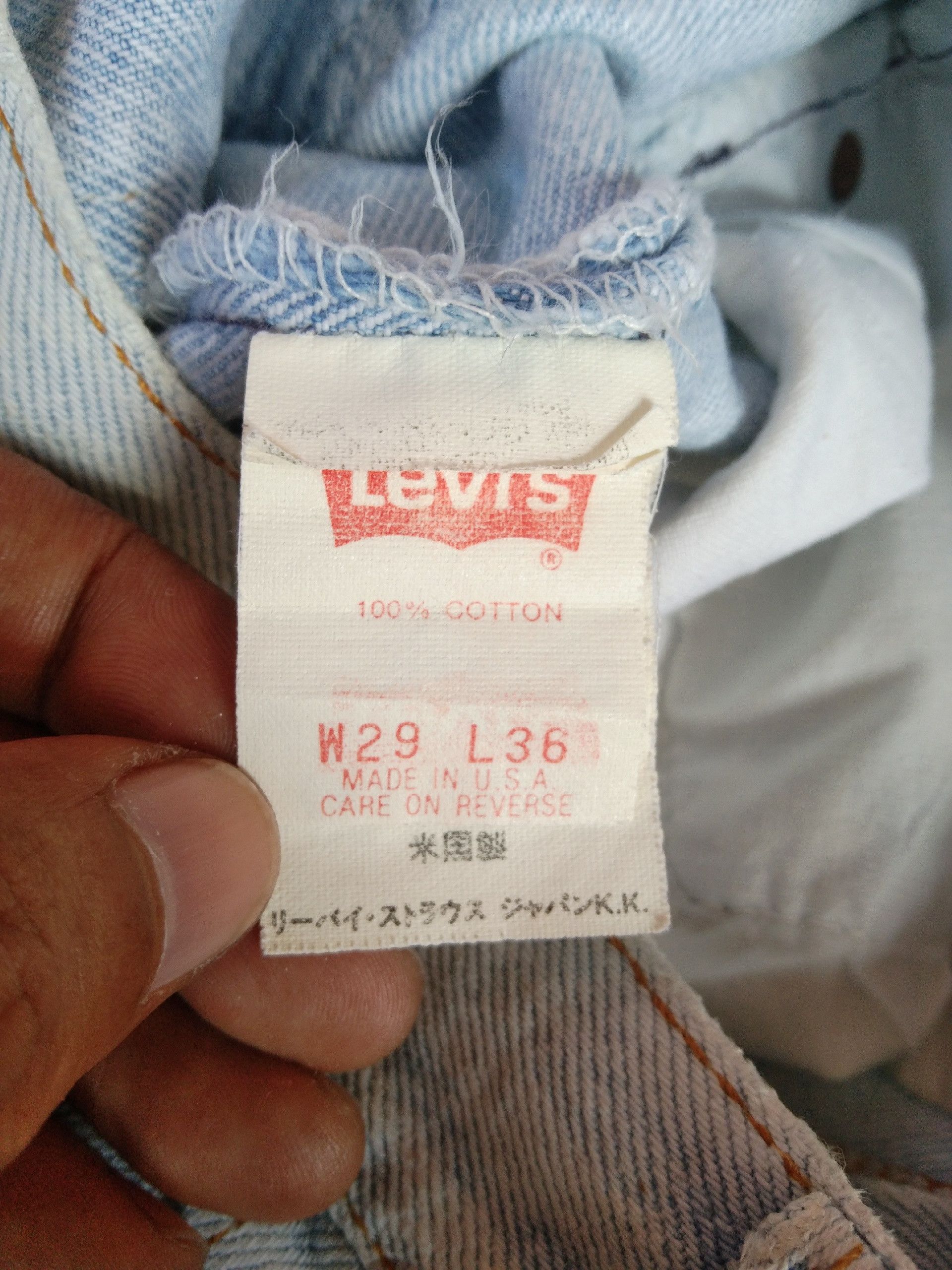 Levi's 90s Vintage Levis 501 Made In USA Faded Blue Jeans 28x31 Size US 28 / EU 44 - 10 Thumbnail