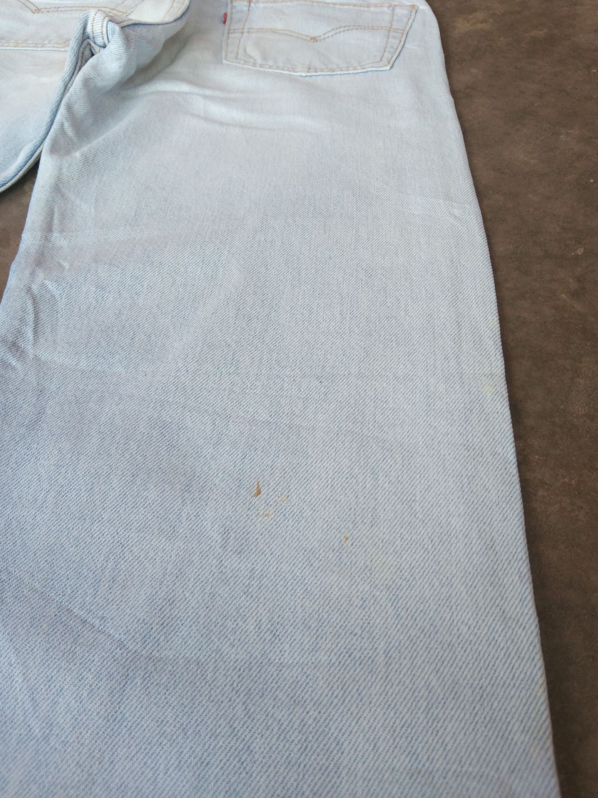Levi's 90s Vintage Levis 501 Made In USA Faded Blue Jeans 28x31 Size US 28 / EU 44 - 3 Thumbnail
