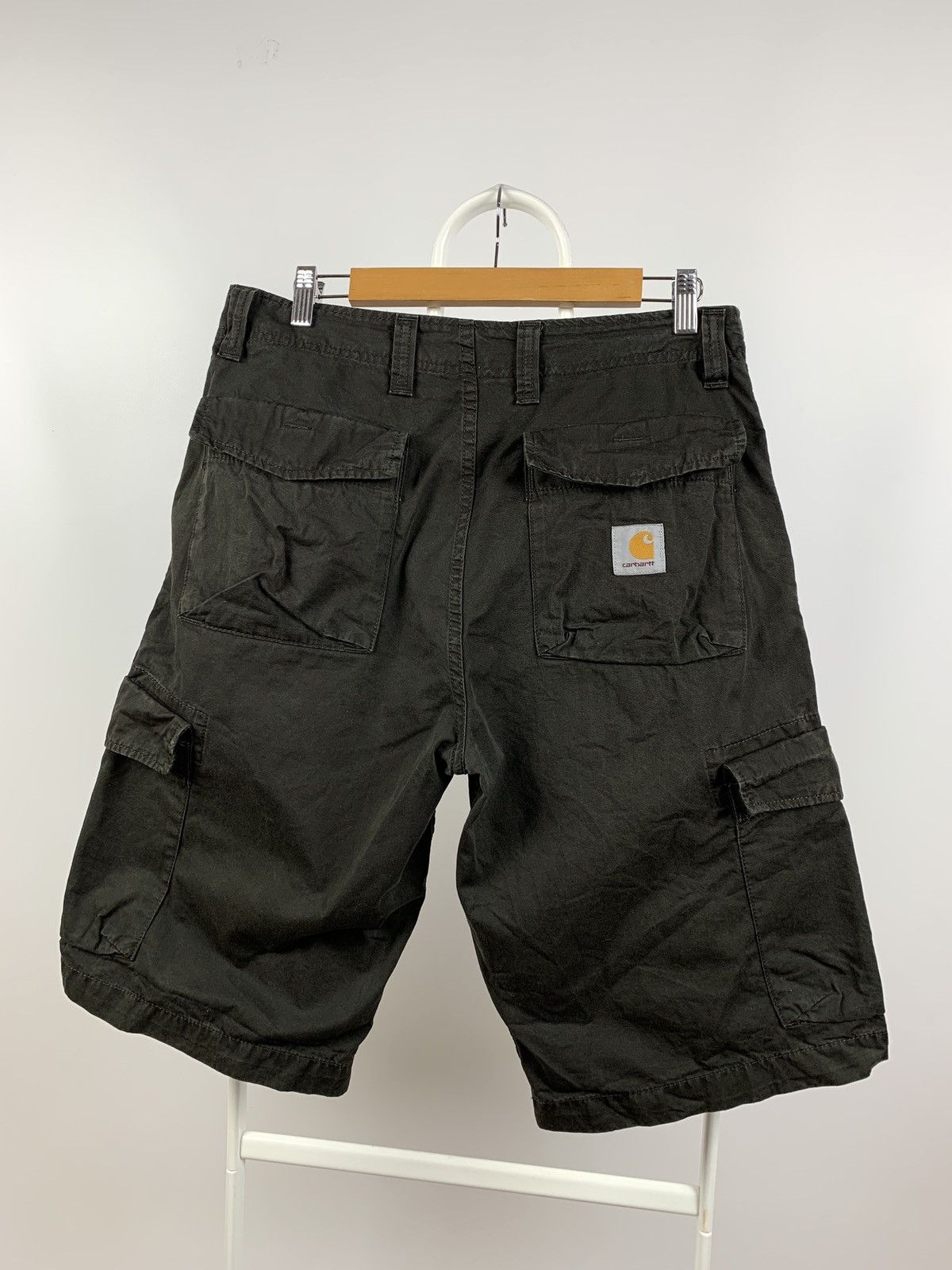 Vintage Carhartt Sun Faded Khaki Thrift Bermuda Cargo Shorts