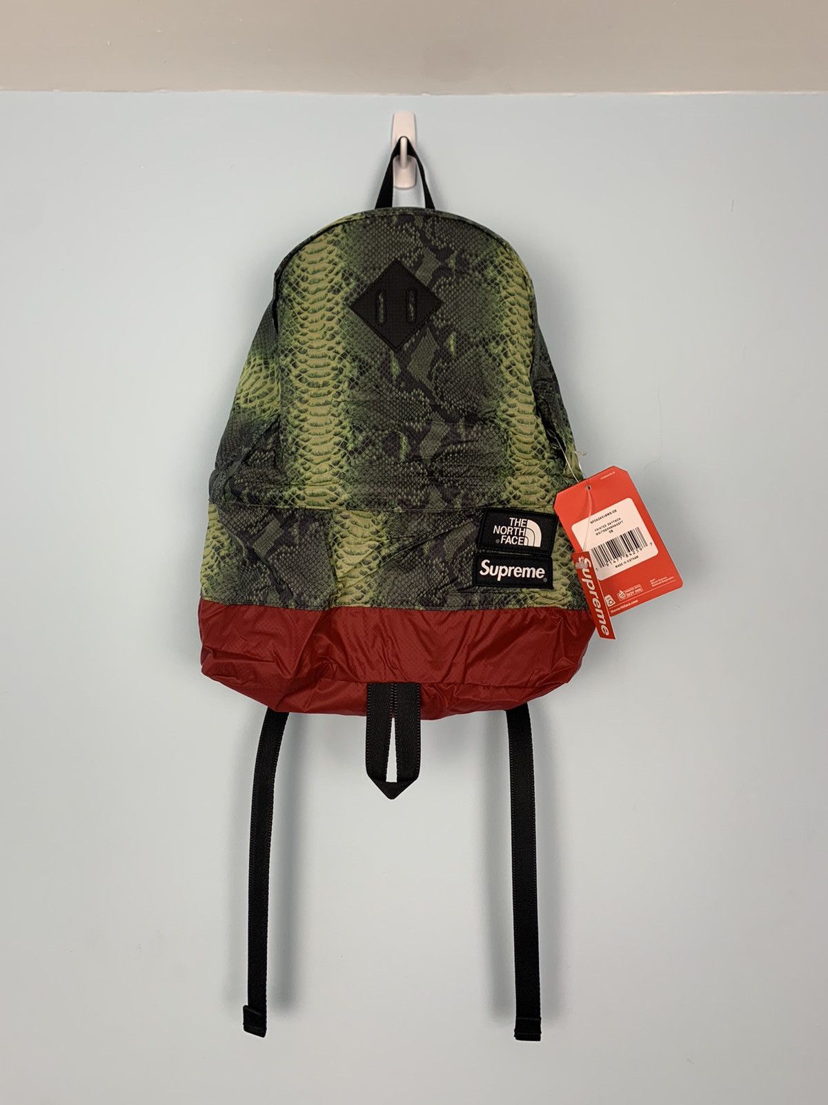 Supreme x tnf snakeskin backpack sale