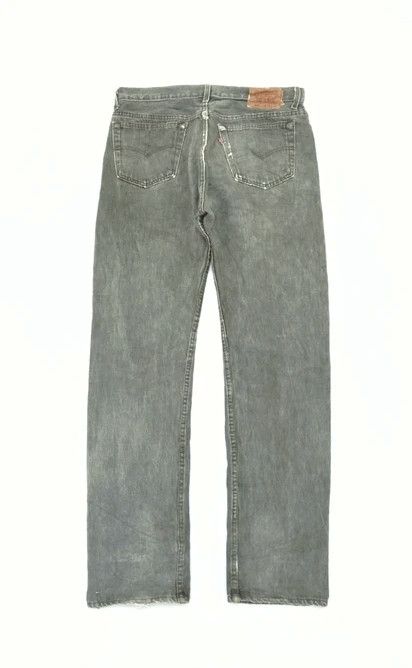 Levi's 90s Vintage Levi's 501 Made In USA Distressed Jeans 33x34 Size US 33 - 2 Thumbnail