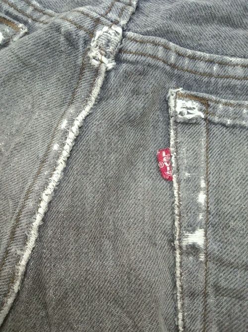 Levi's 90s Vintage Levi's 501 Made In USA Distressed Jeans 33x34 Size US 33 - 4 Thumbnail