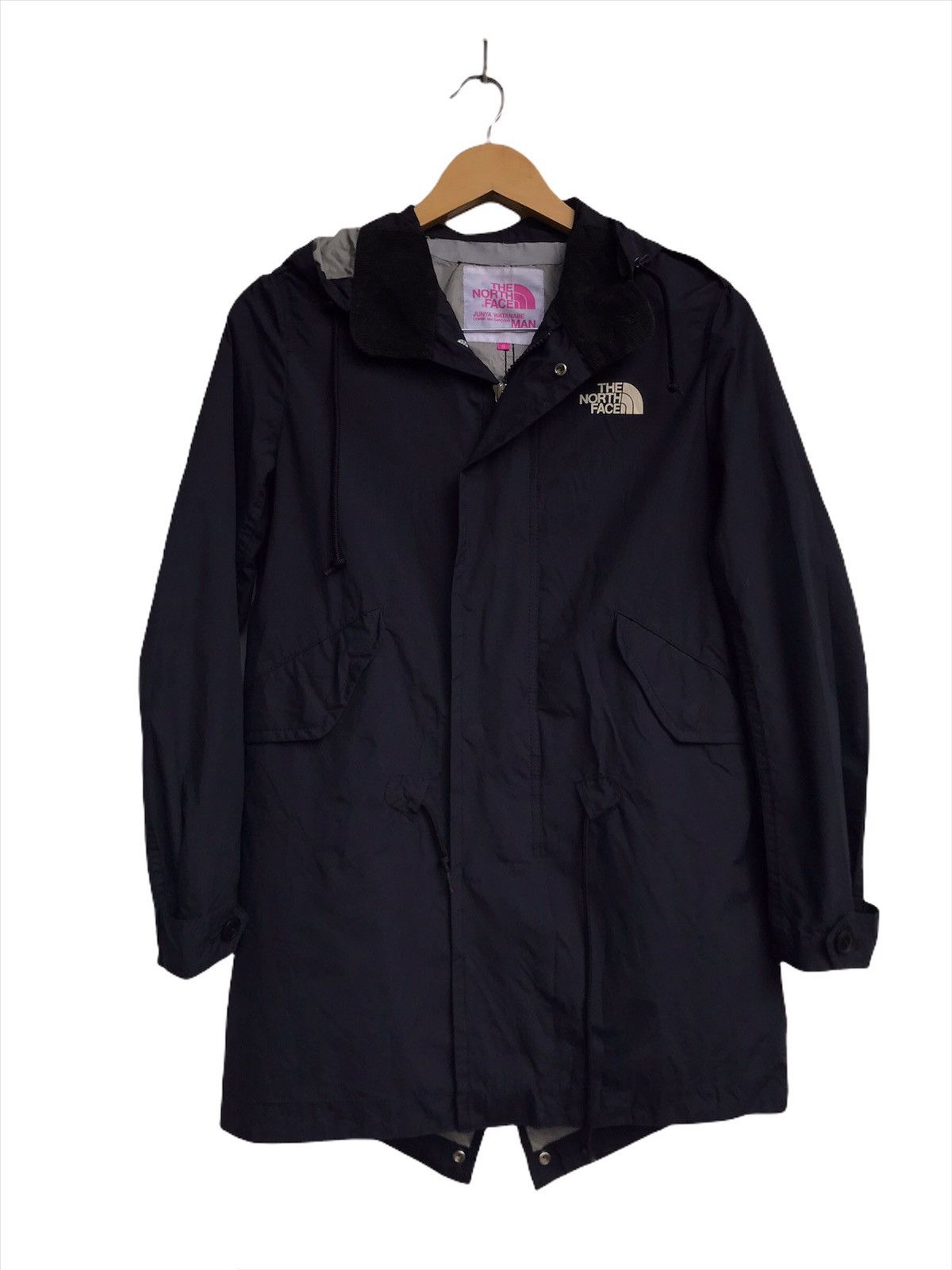 image of Comme Des Garcons x Junya Watanabe Ad2011 Tnf X Junya Watanabe Man Nylon Hoodie Jacket in Black (Si
