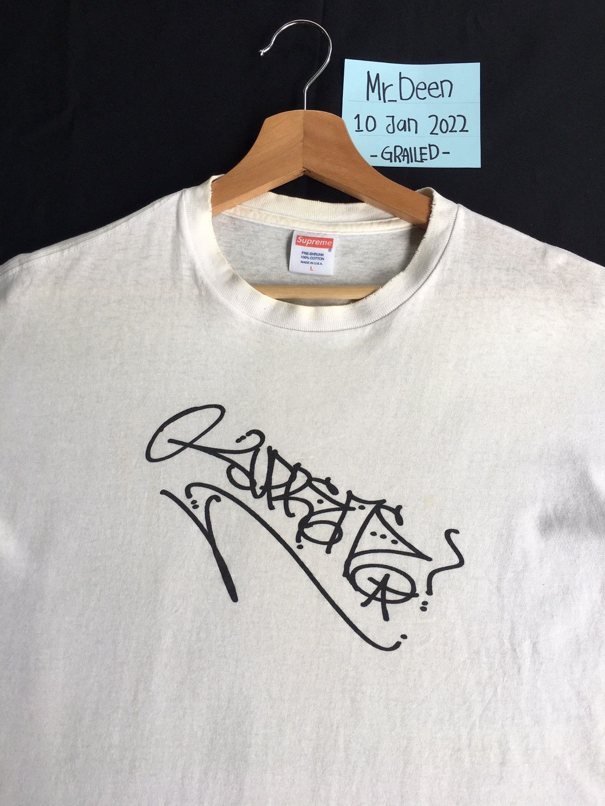 Supreme FW10 Supreme Cost Tag Tee White Large Art Graffiti Size US L / EU 52-54 / 3 - 1 Thumbnail