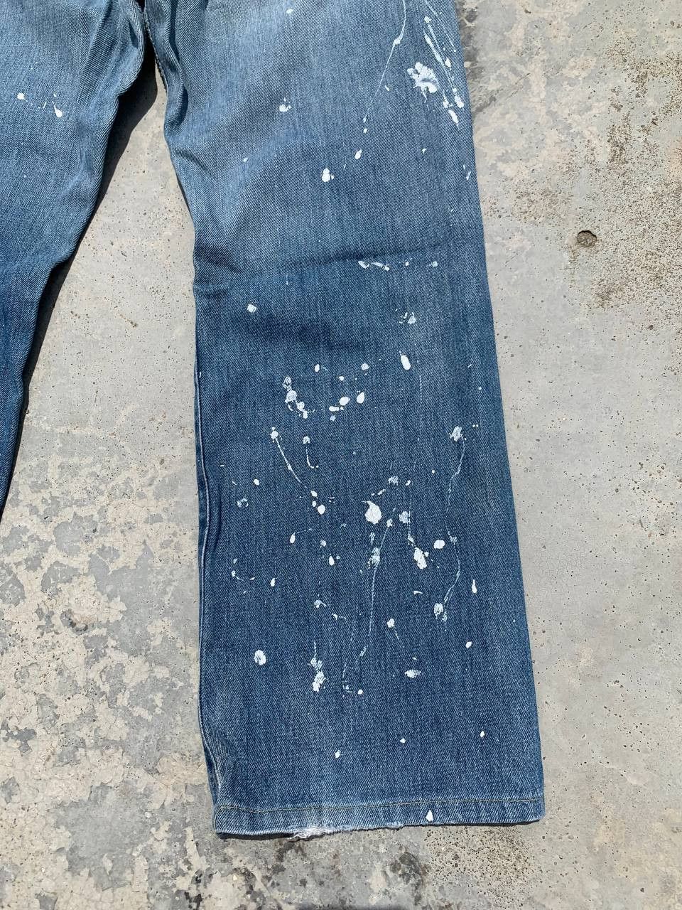 Edwin Vintage Edwin 505 Painter Distressed Ripped Selvedge Denim Size US 29 - 8 Thumbnail