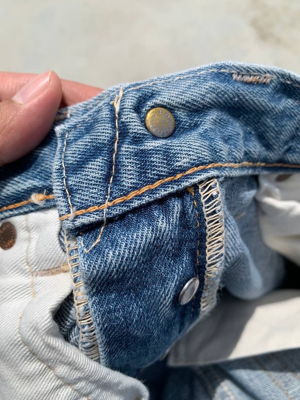 Edwin Vintage Edwin 505 Painter Distressed Ripped Selvedge Denim Size US 29 - 5 Thumbnail