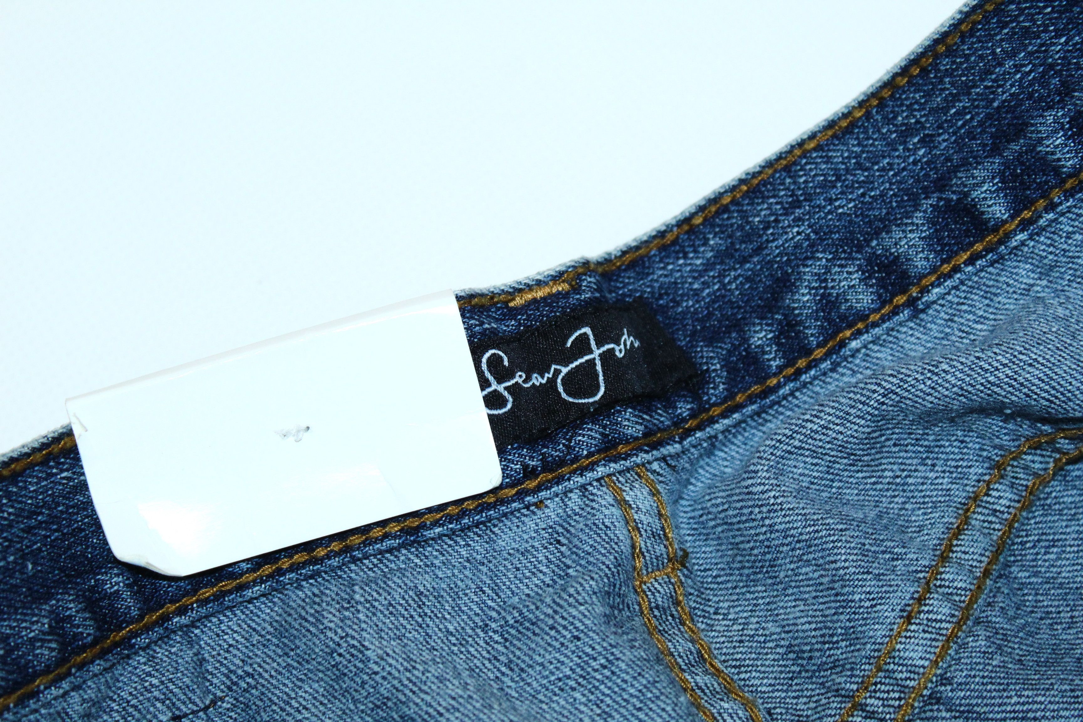 Sean John 90s Sean John Stonewash Rap Baggy Denim Shorts Size US 32 / EU 48 - 4 Thumbnail