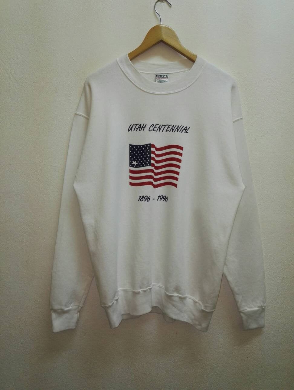 Vintage Vintage UTAH CENTENNIAL Flag United States 1896-1996 (c1) Size US L / EU 52-54 / 3 - 1 Thumbnail