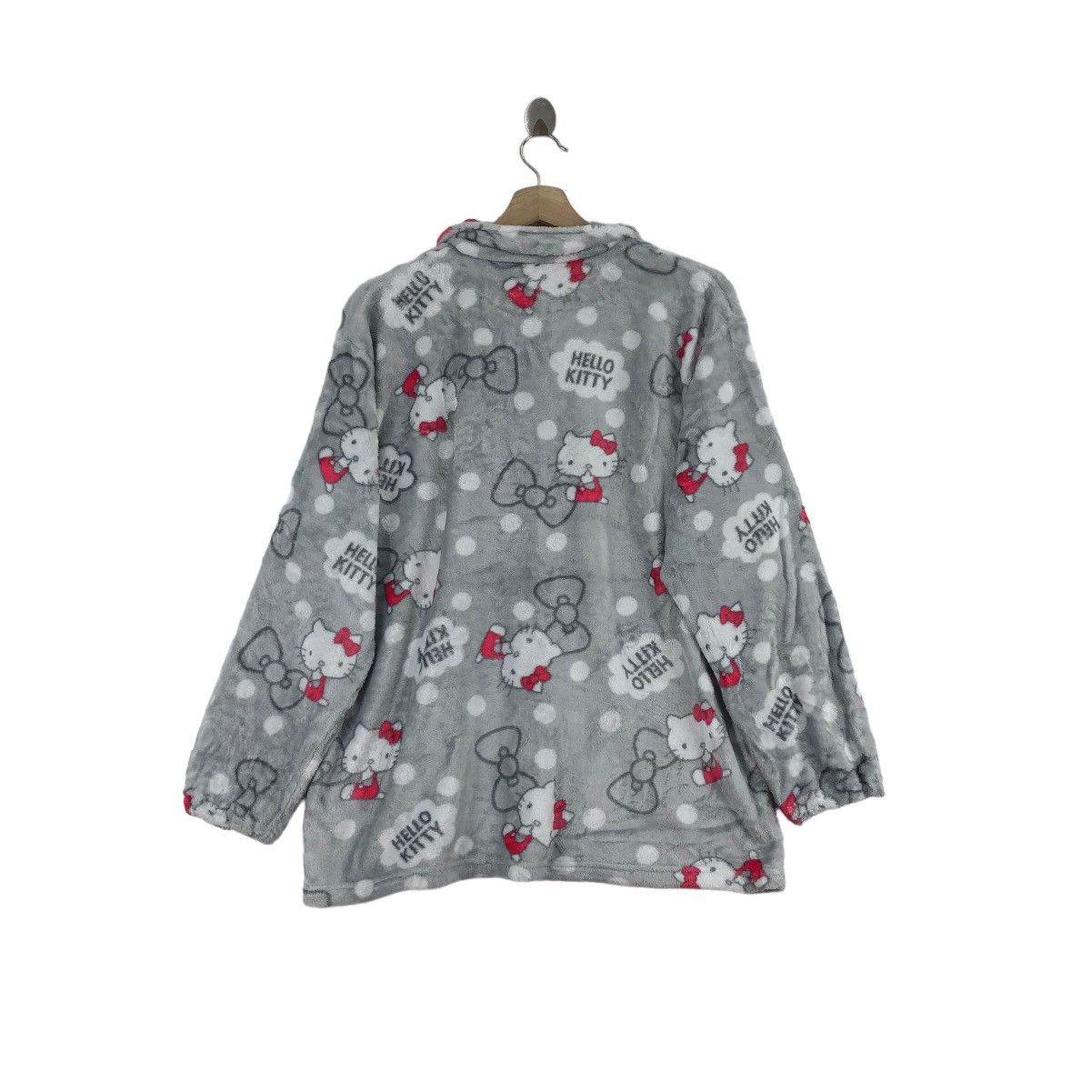 Anime Hello Kitty Fleece Sherpa Big Logo Japanese Sanrio Cartoon Size US XL / EU 56 / 4 - 3 Thumbnail