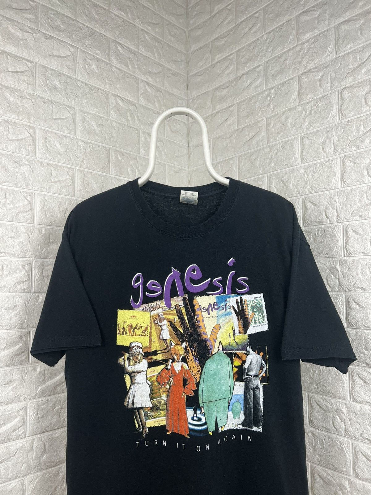 Band Tees × Vintage Vintage Genesis Turn It On Again 2007 Size US L / EU 52-54 / 3 - 3 Thumbnail