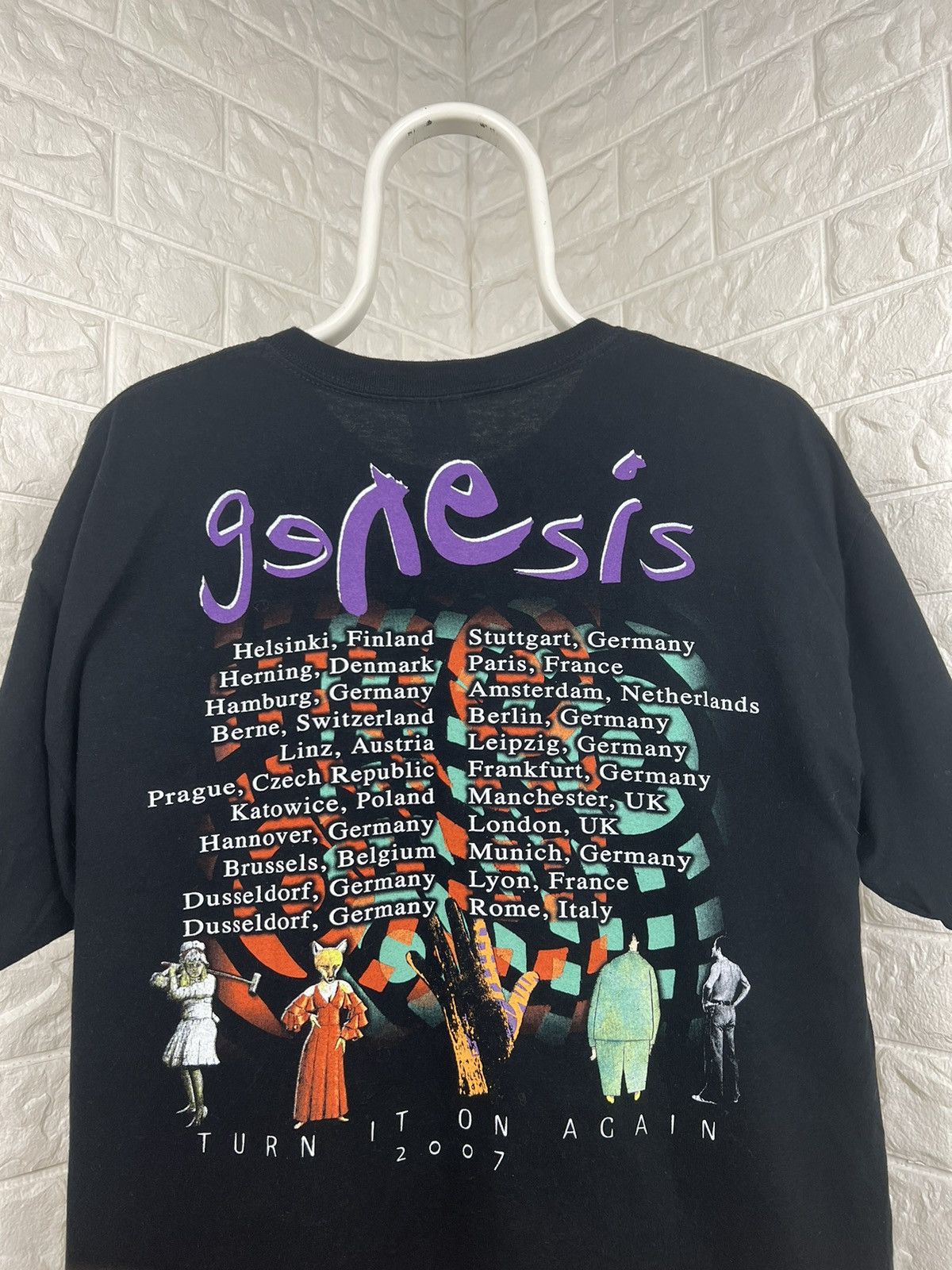 Band Tees × Vintage Vintage Genesis Turn It On Again 2007 Size US L / EU 52-54 / 3 - 4 Thumbnail