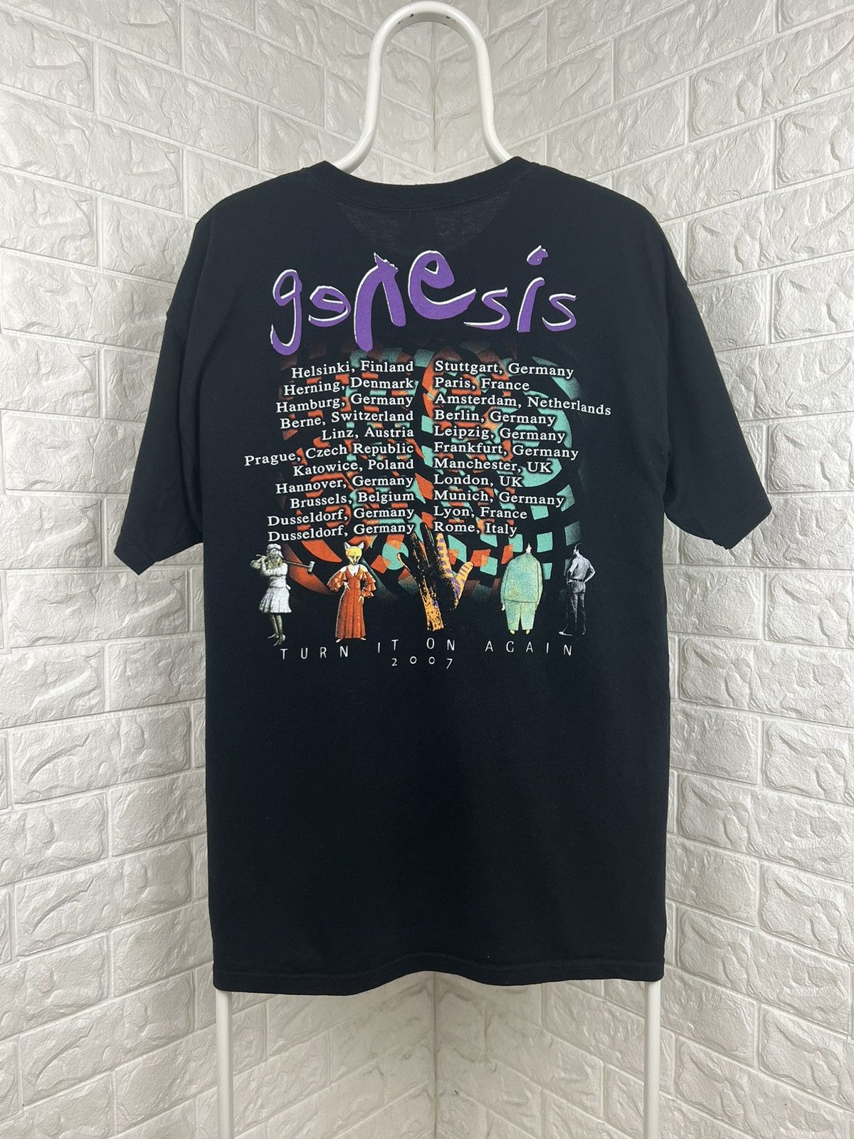 Band Tees × Vintage Vintage Genesis Turn It On Again 2007 Size US L / EU 52-54 / 3 - 2 Thumbnail
