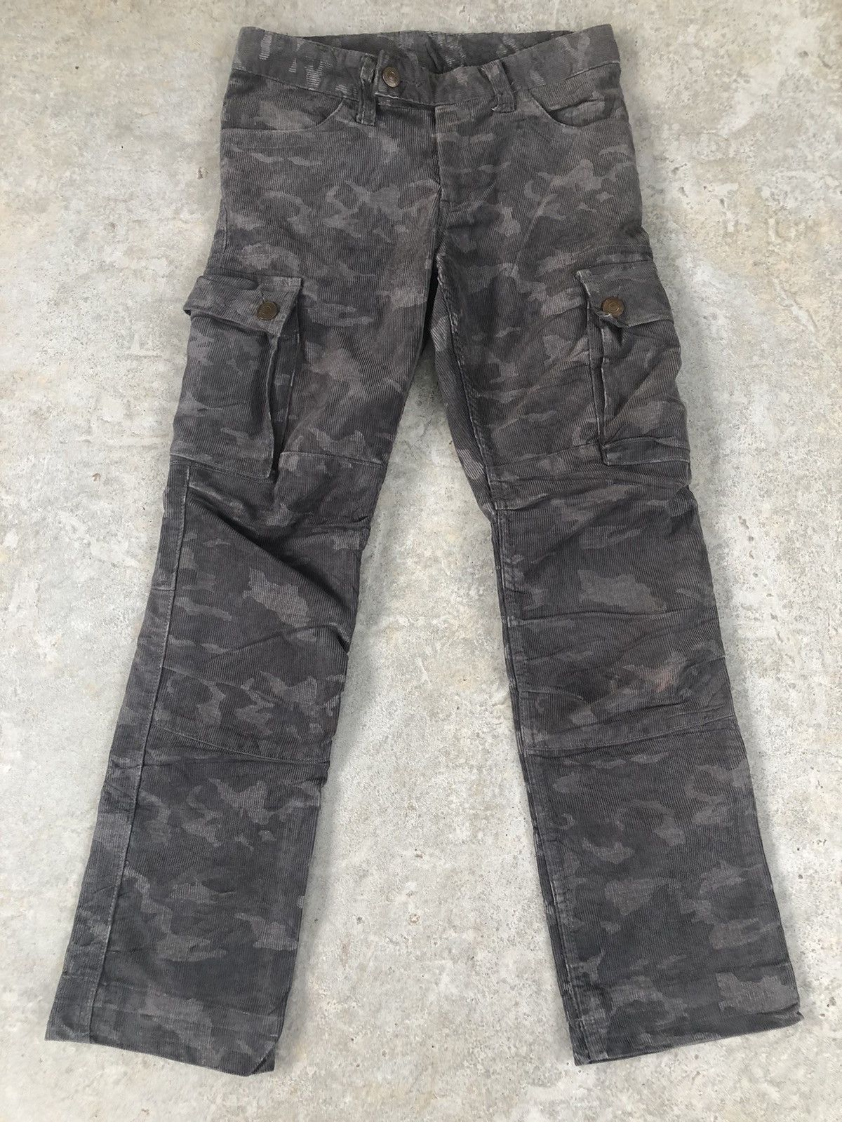 Japanese Brand suit company cargo pants corduroy camo fullprint jeans Size US 30 / EU 46 - 1 Thumbnail
