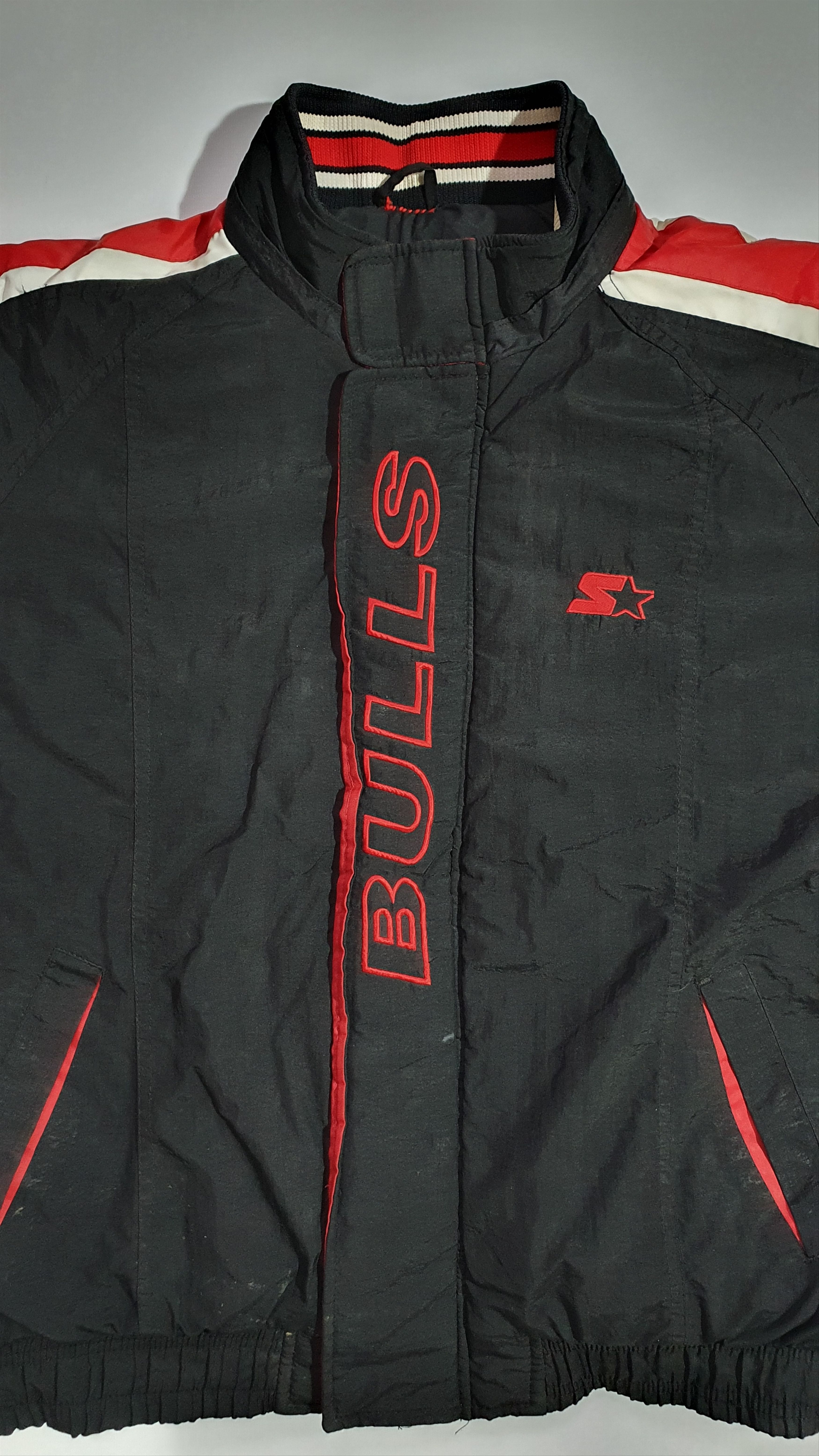 NBA × Starter 90s Vintage Chicago Bulls NBA Starter Rare Jacket Size US L / EU 52-54 / 3 - 5 Thumbnail