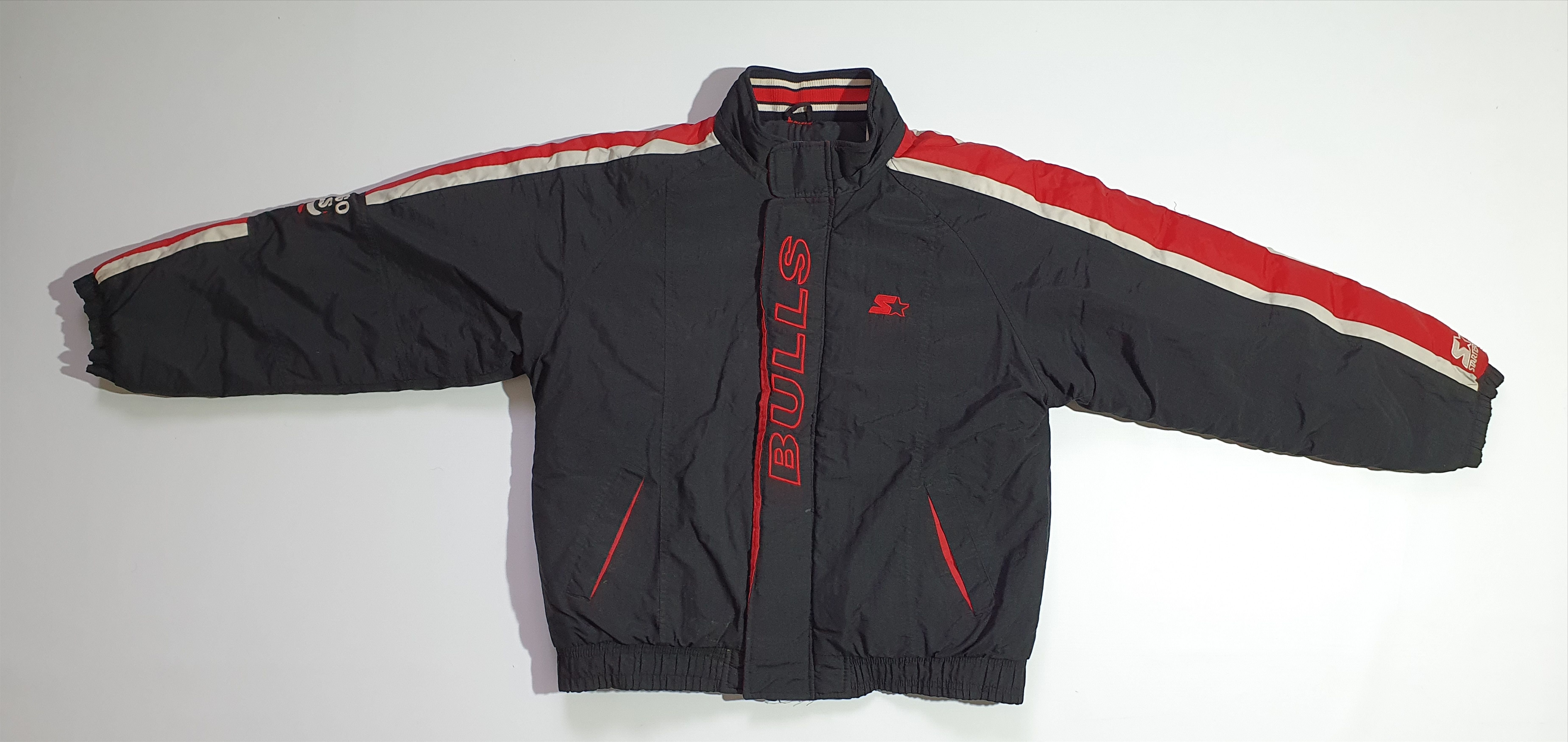 NBA × Starter 90s Vintage Chicago Bulls NBA Starter Rare Jacket Size US L / EU 52-54 / 3 - 4 Thumbnail
