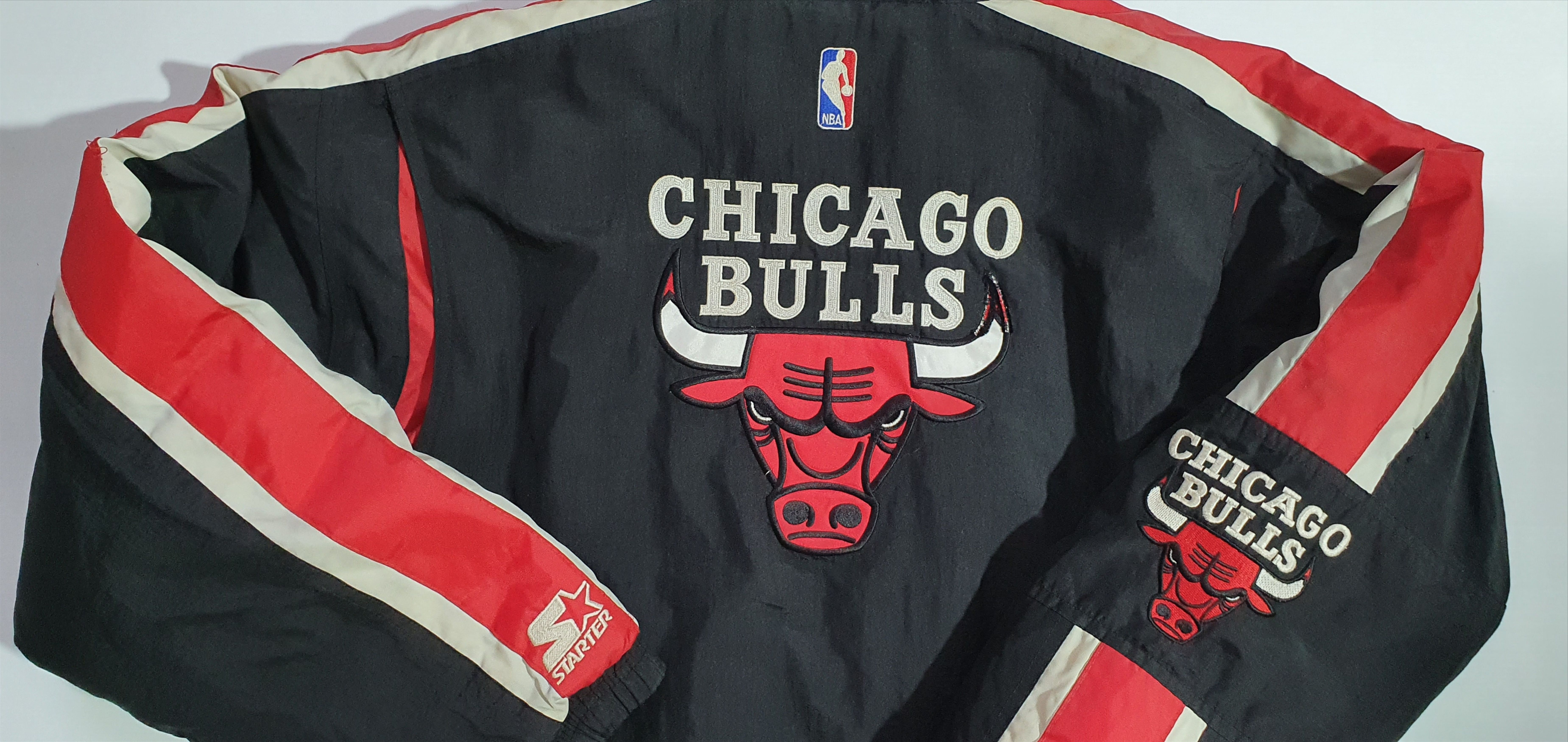 NBA × Starter 90s Vintage Chicago Bulls NBA Starter Rare Jacket Size US L / EU 52-54 / 3 - 2 Thumbnail