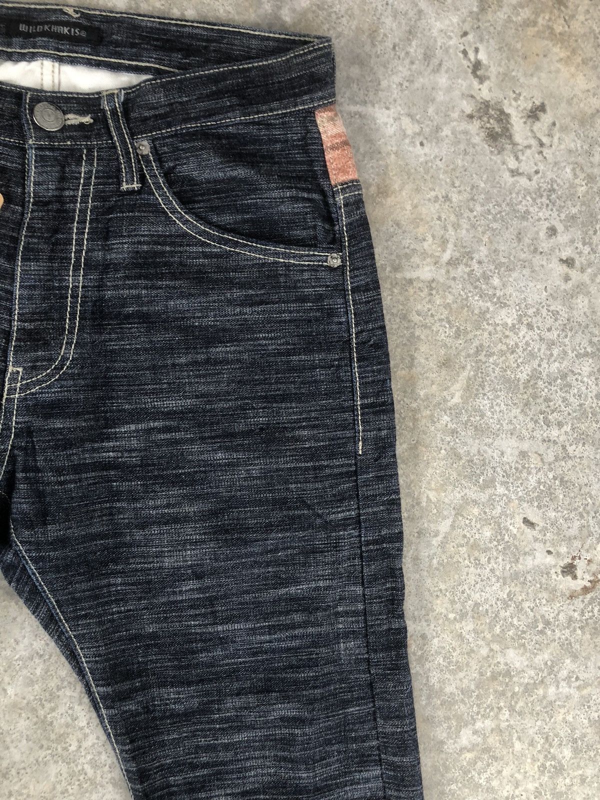 Japanese Brand Japanese Wild Khakis Striped Boro Denim Blanket Navajo Style Size US 30 / EU 46 - 7 Thumbnail