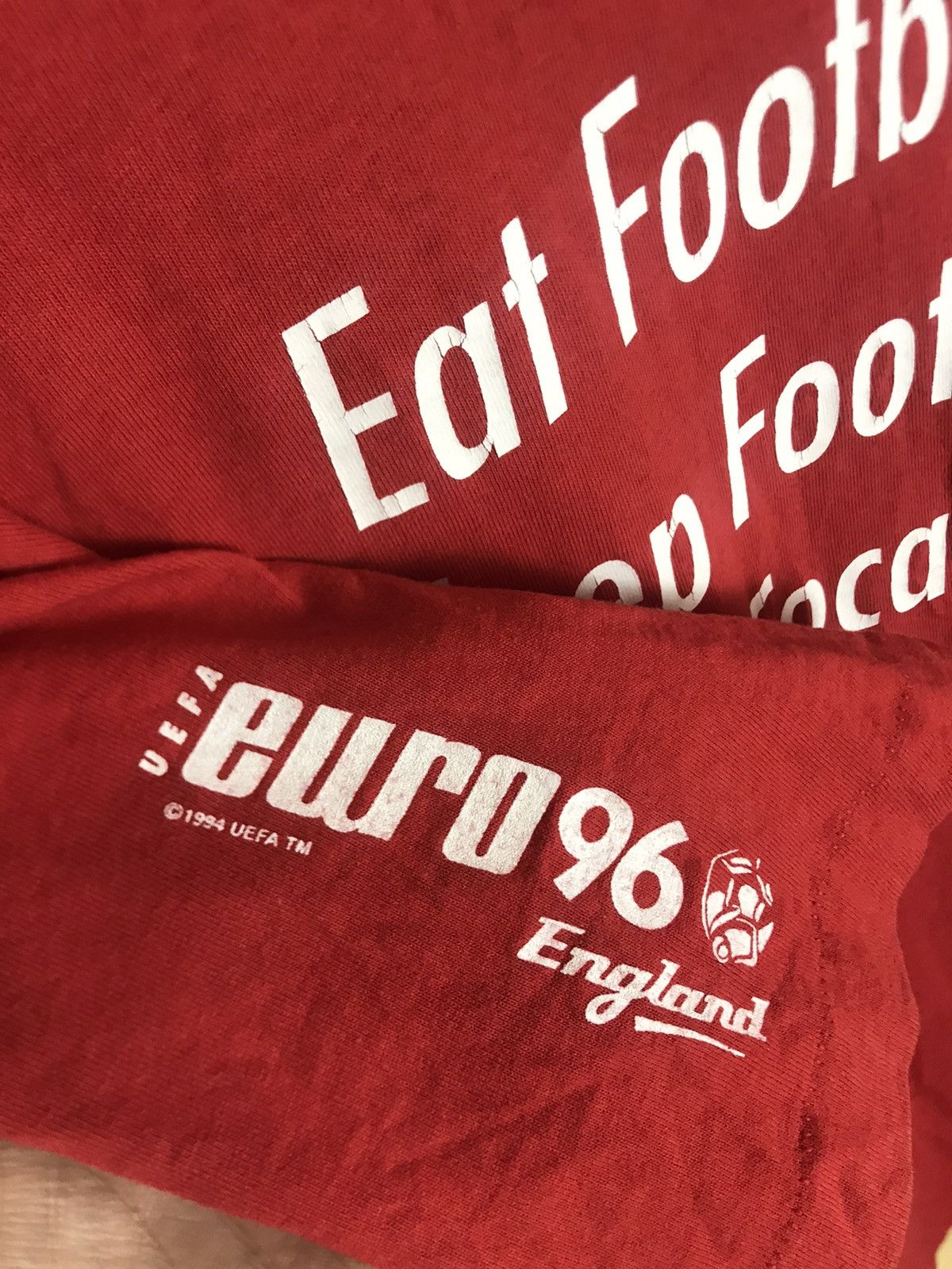 Vintage Vintage 90s Coca Cola UEFA Euro Cup single stitch t-shirt Size US XL / EU 56 / 4 - 10 Thumbnail