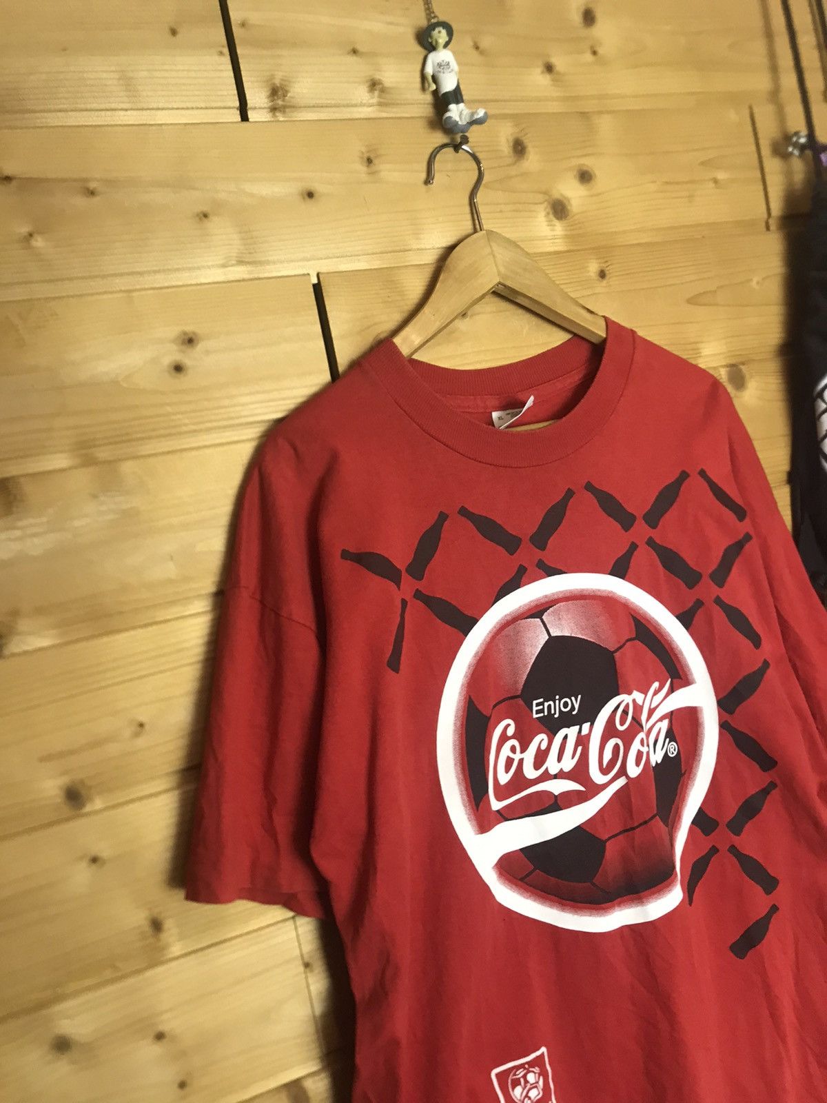 Vintage Vintage 90s Coca Cola UEFA Euro Cup single stitch t-shirt Size US XL / EU 56 / 4 - 2 Thumbnail