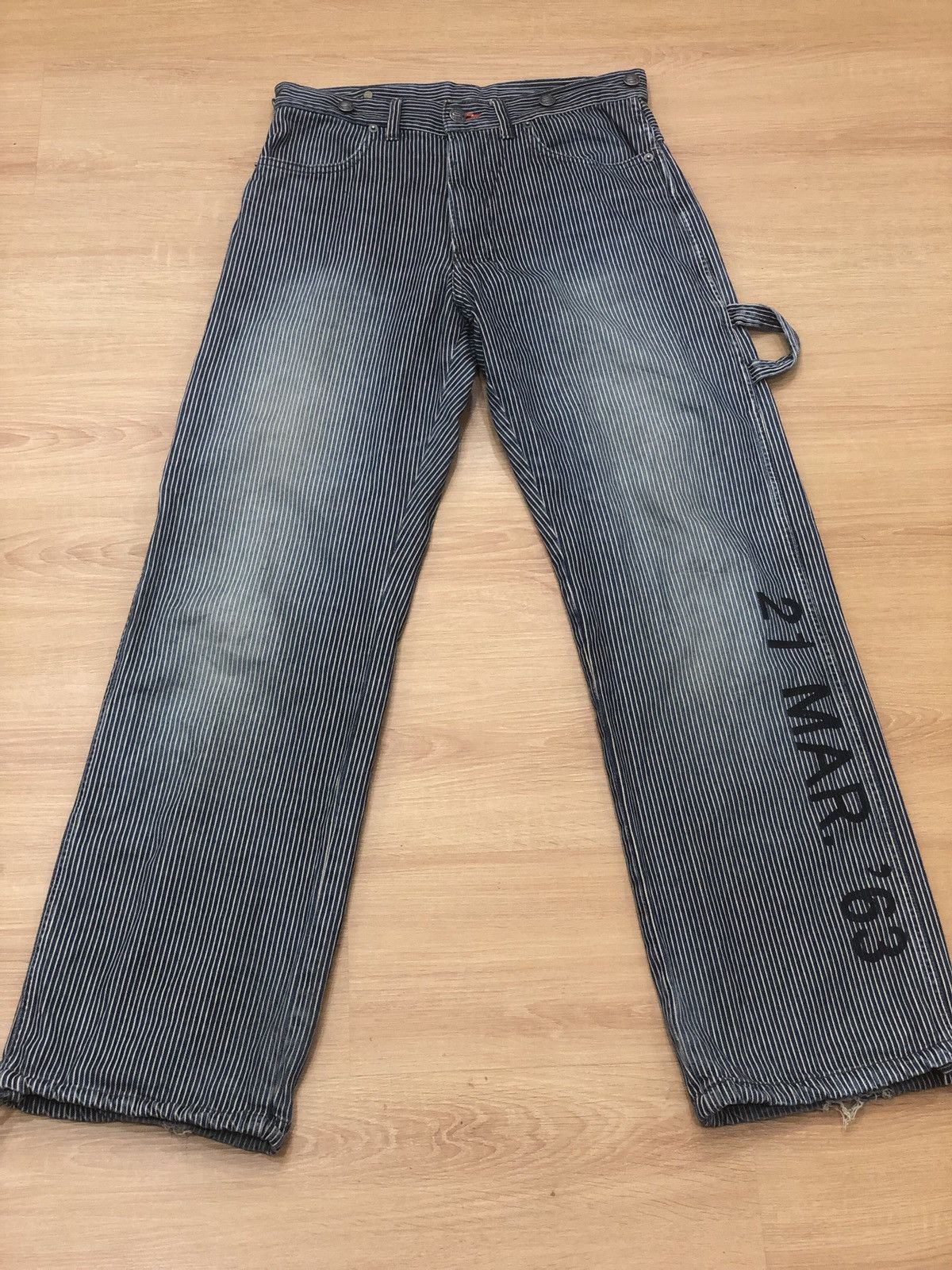 PPFM PPFM Division Hickory stripe Denim Size US 30 / EU 46 - 1 Thumbnail